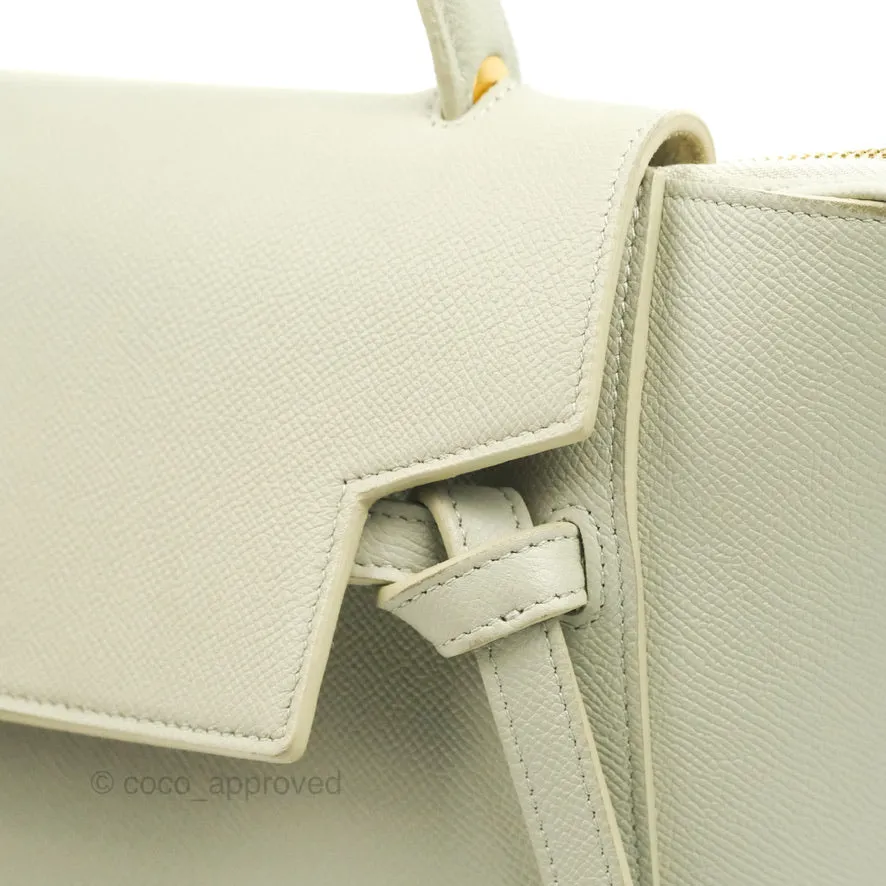 Celine Micro Belt Bag Light Khaki Grained Calfskin Silver Hardware