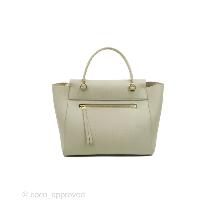 Celine Micro Belt Bag Light Khaki Grained Calfskin Silver Hardware