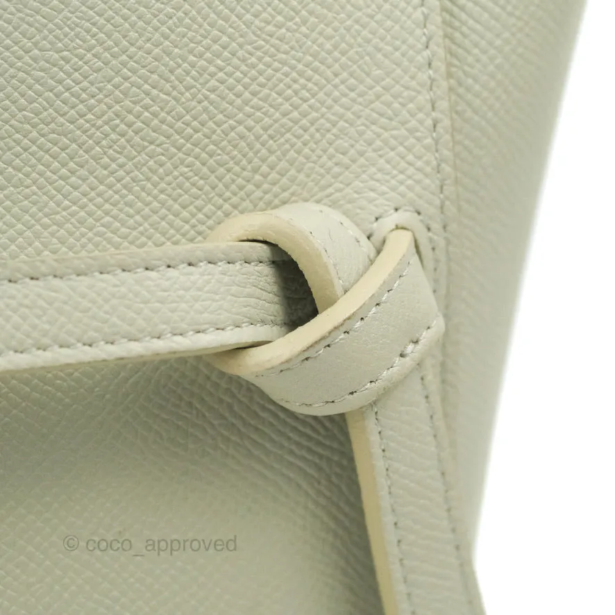 Celine Micro Belt Bag Light Khaki Grained Calfskin Silver Hardware
