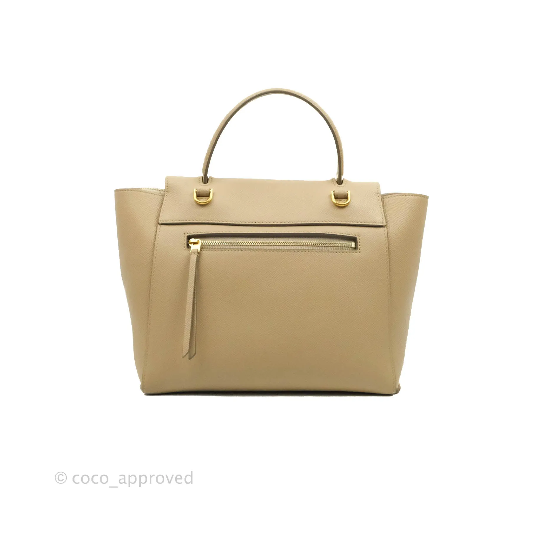 Celine Micro Belt Bag Light Taupe Grained Calfskin Gold Hardware