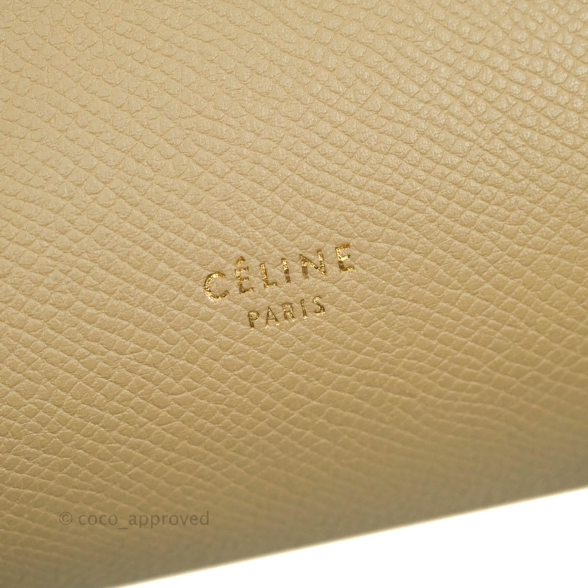 Celine Micro Belt Bag Light Taupe Grained Calfskin Gold Hardware