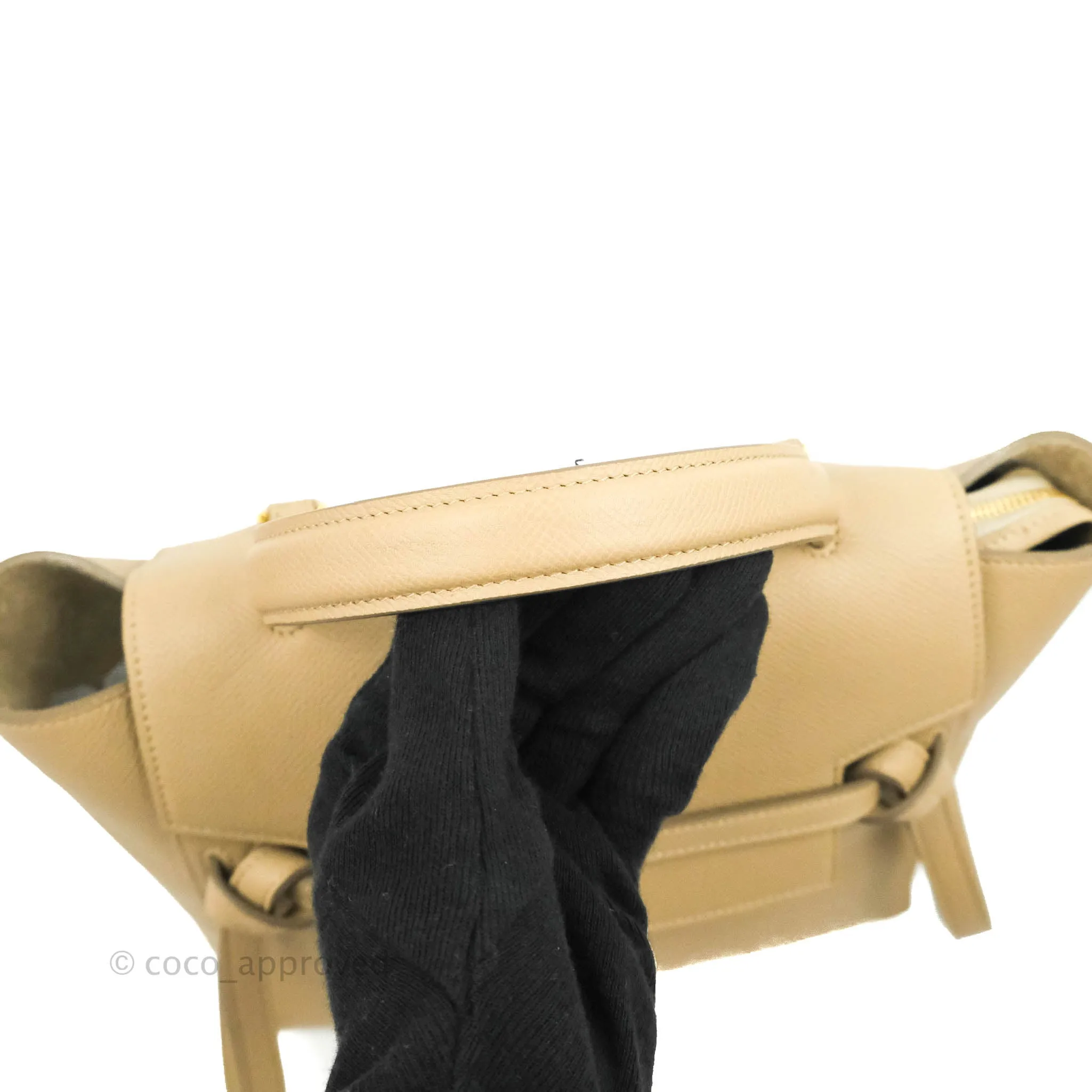 Celine Micro Belt Bag Light Taupe Grained Calfskin Gold Hardware