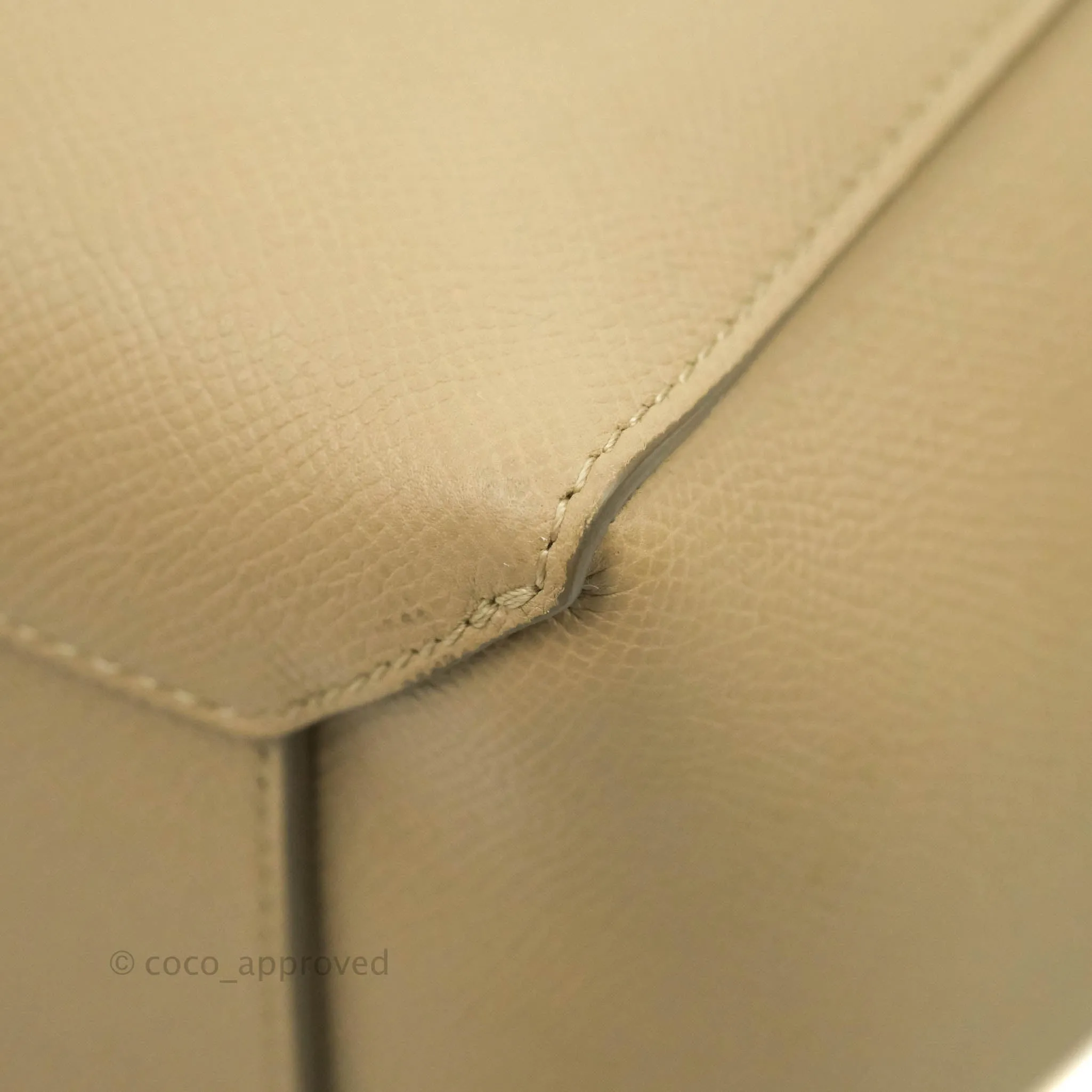Celine Micro Belt Bag Light Taupe Grained Calfskin Gold Hardware