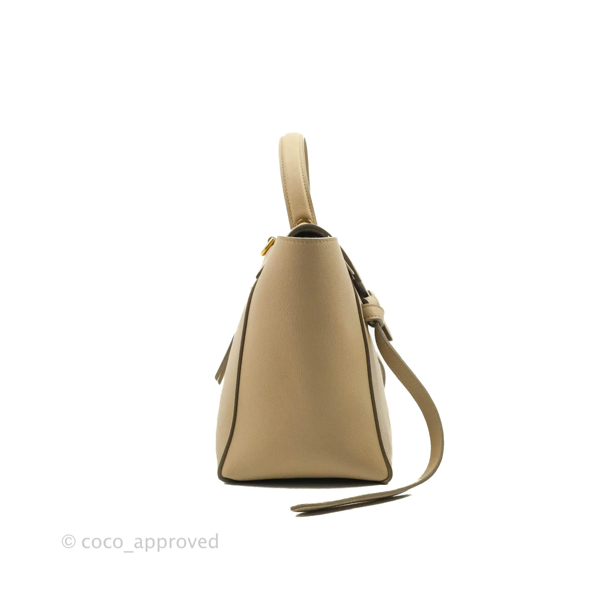 Celine Micro Belt Bag Light Taupe Grained Calfskin Gold Hardware