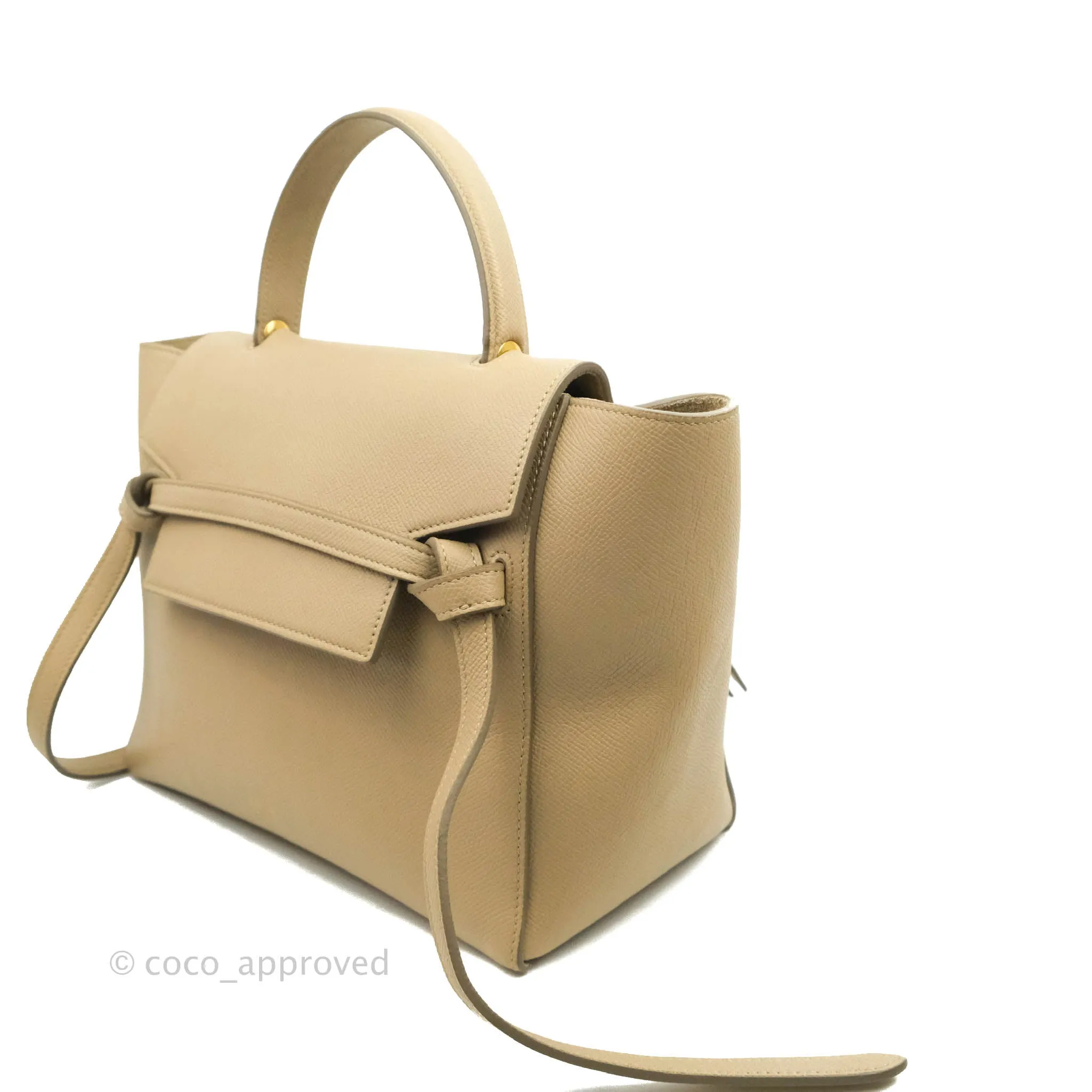 Celine Micro Belt Bag Light Taupe Grained Calfskin Gold Hardware