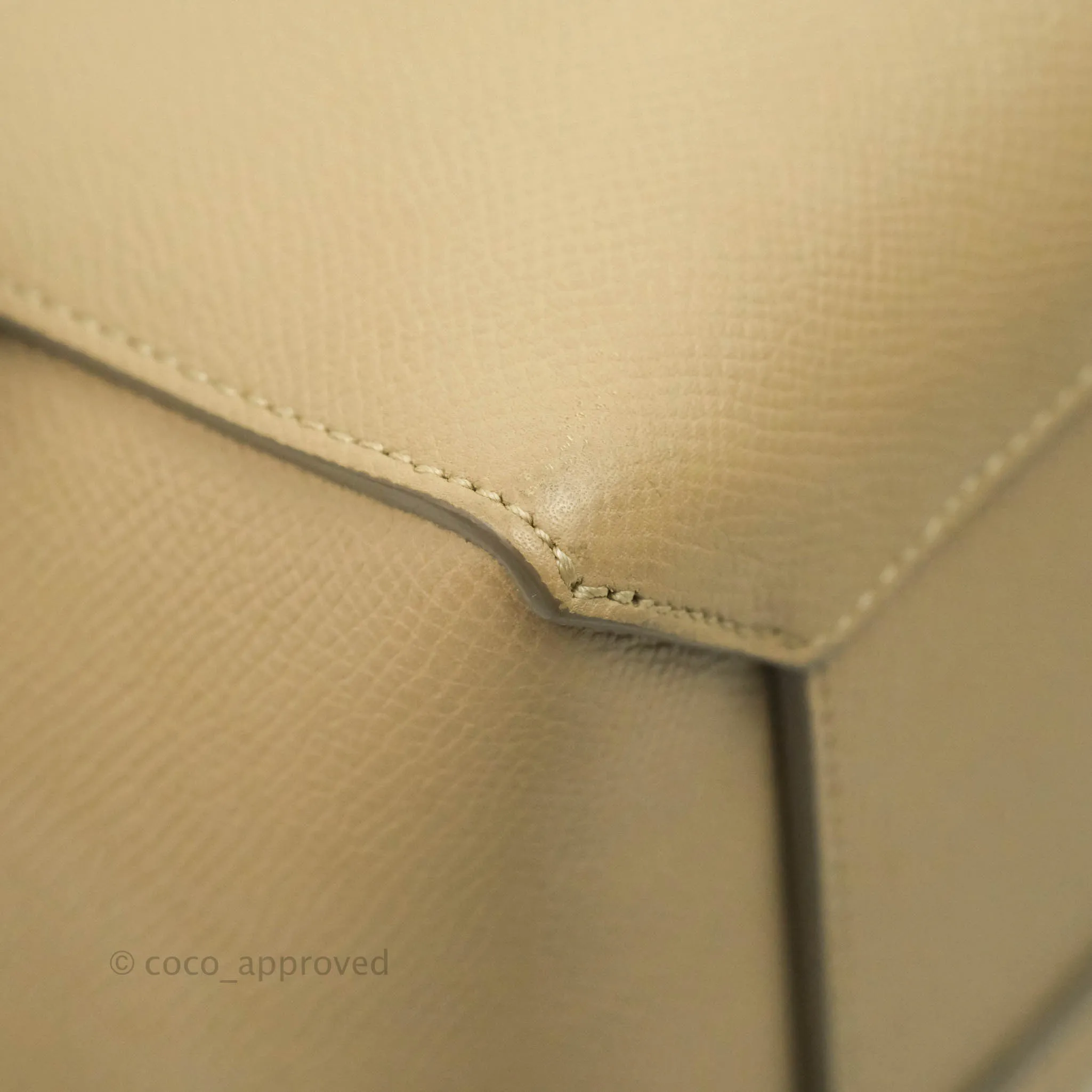 Celine Micro Belt Bag Light Taupe Grained Calfskin Gold Hardware