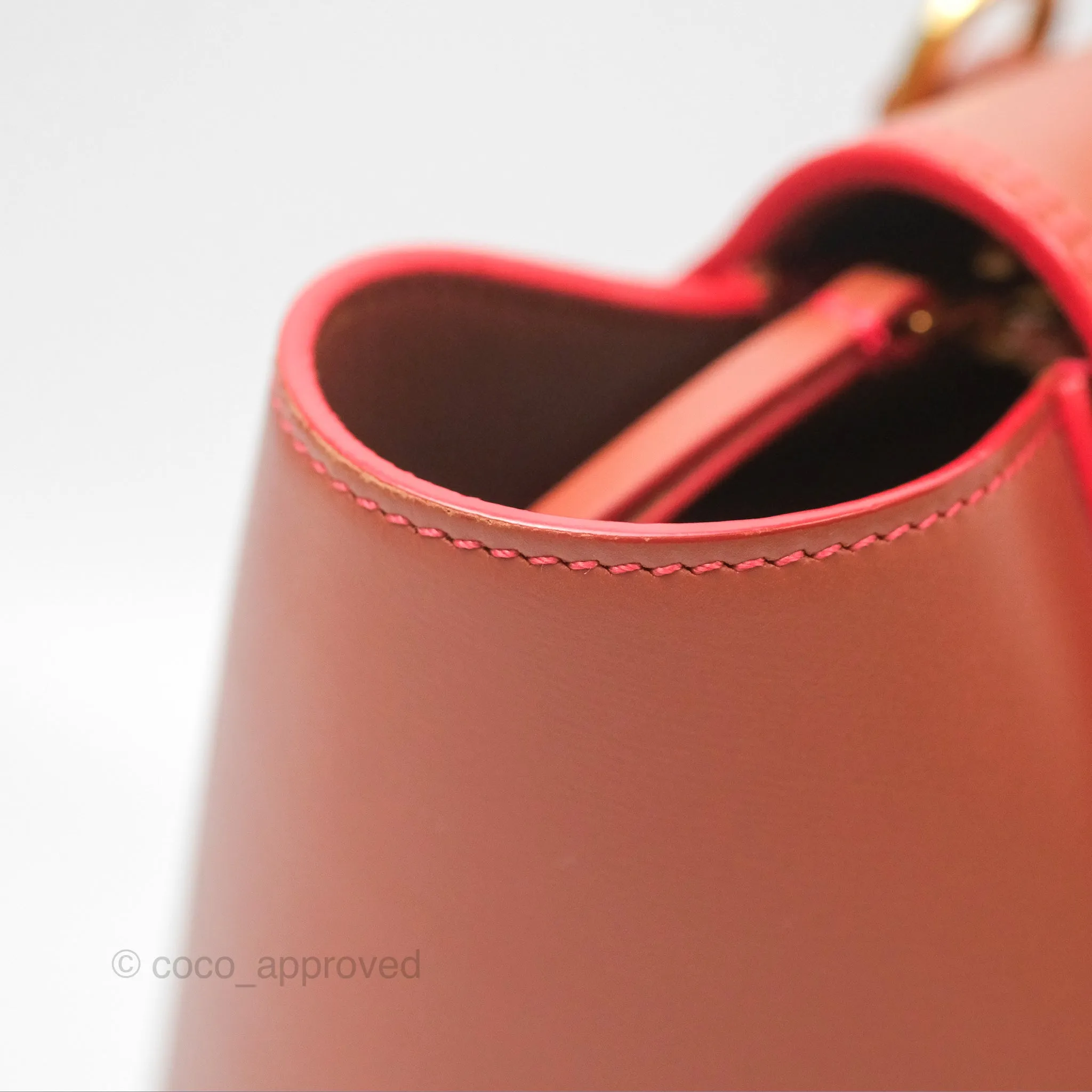 Celine Micro Belt Bag Terracotta Smooth Leather Gold Hardware