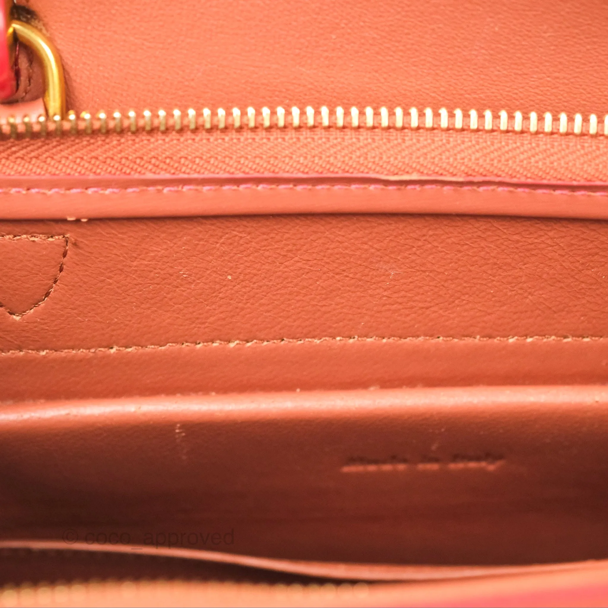 Celine Micro Belt Bag Terracotta Smooth Leather Gold Hardware