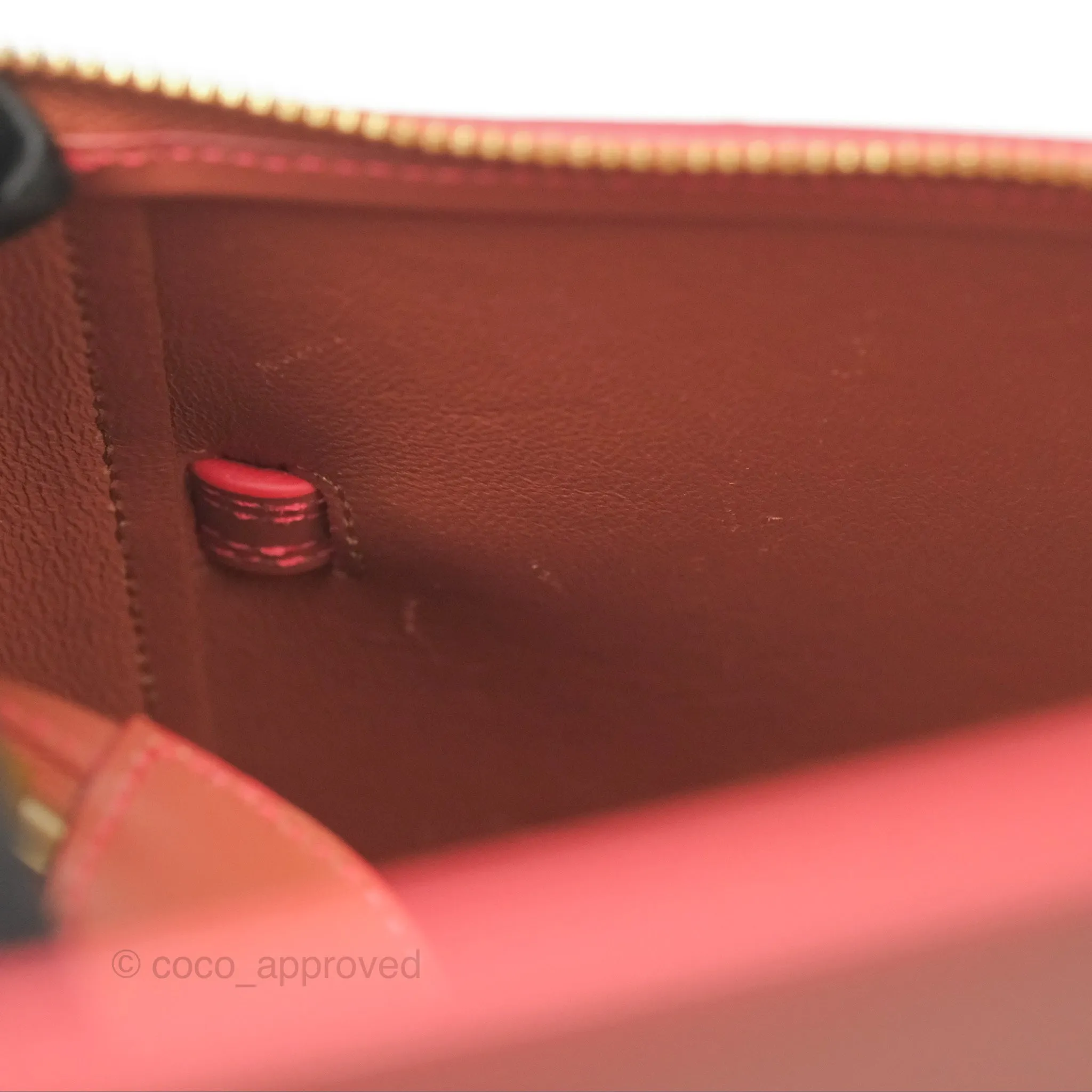 Celine Micro Belt Bag Terracotta Smooth Leather Gold Hardware