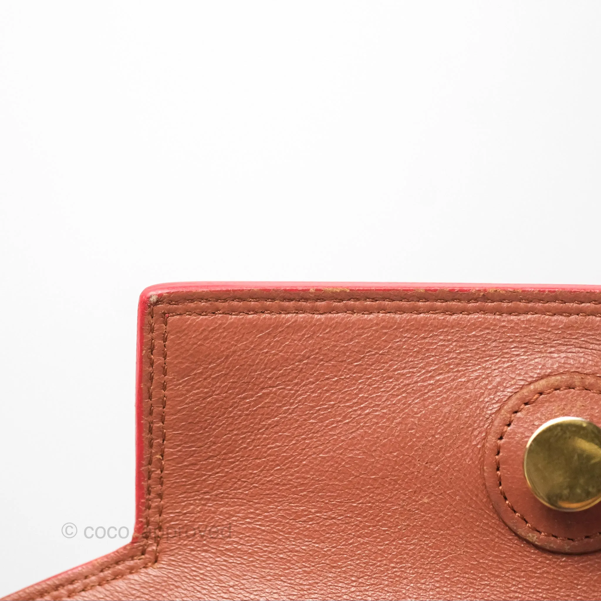 Celine Micro Belt Bag Terracotta Smooth Leather Gold Hardware