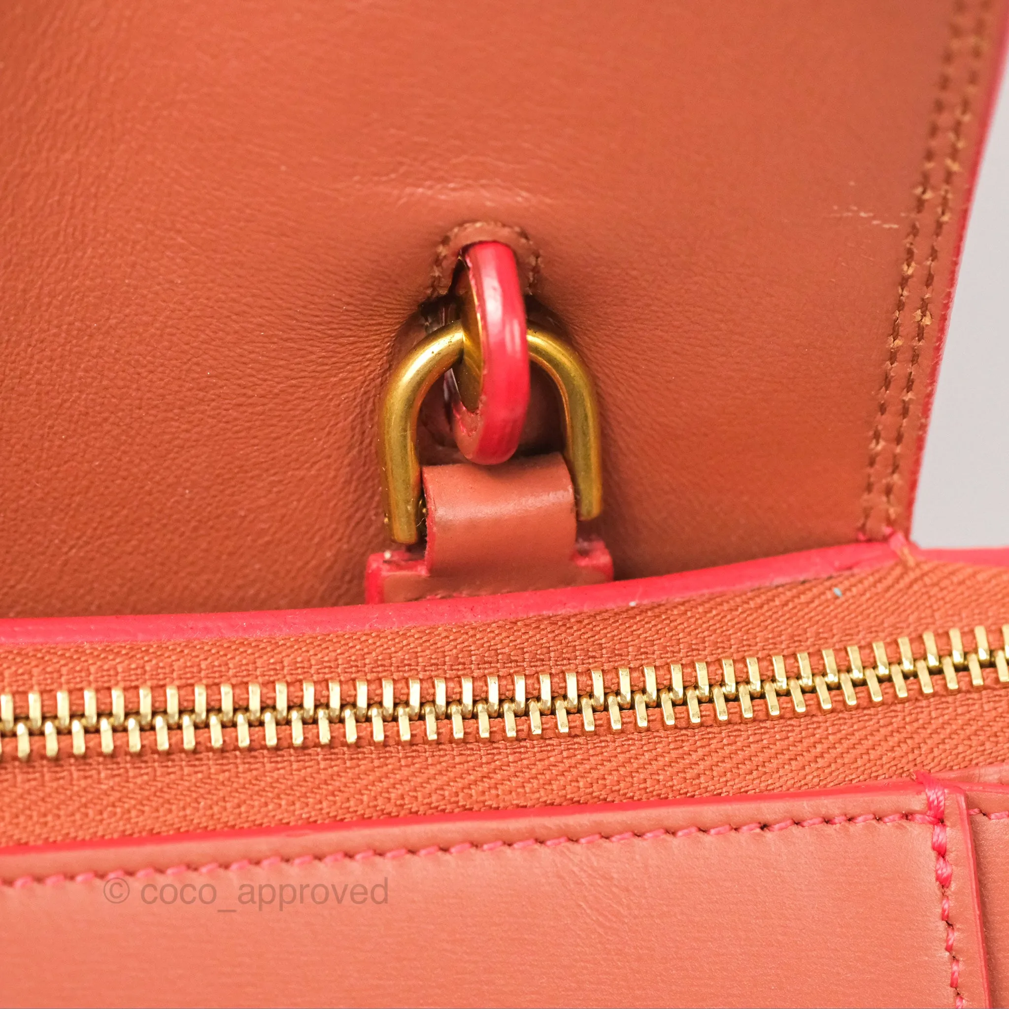 Celine Micro Belt Bag Terracotta Smooth Leather Gold Hardware