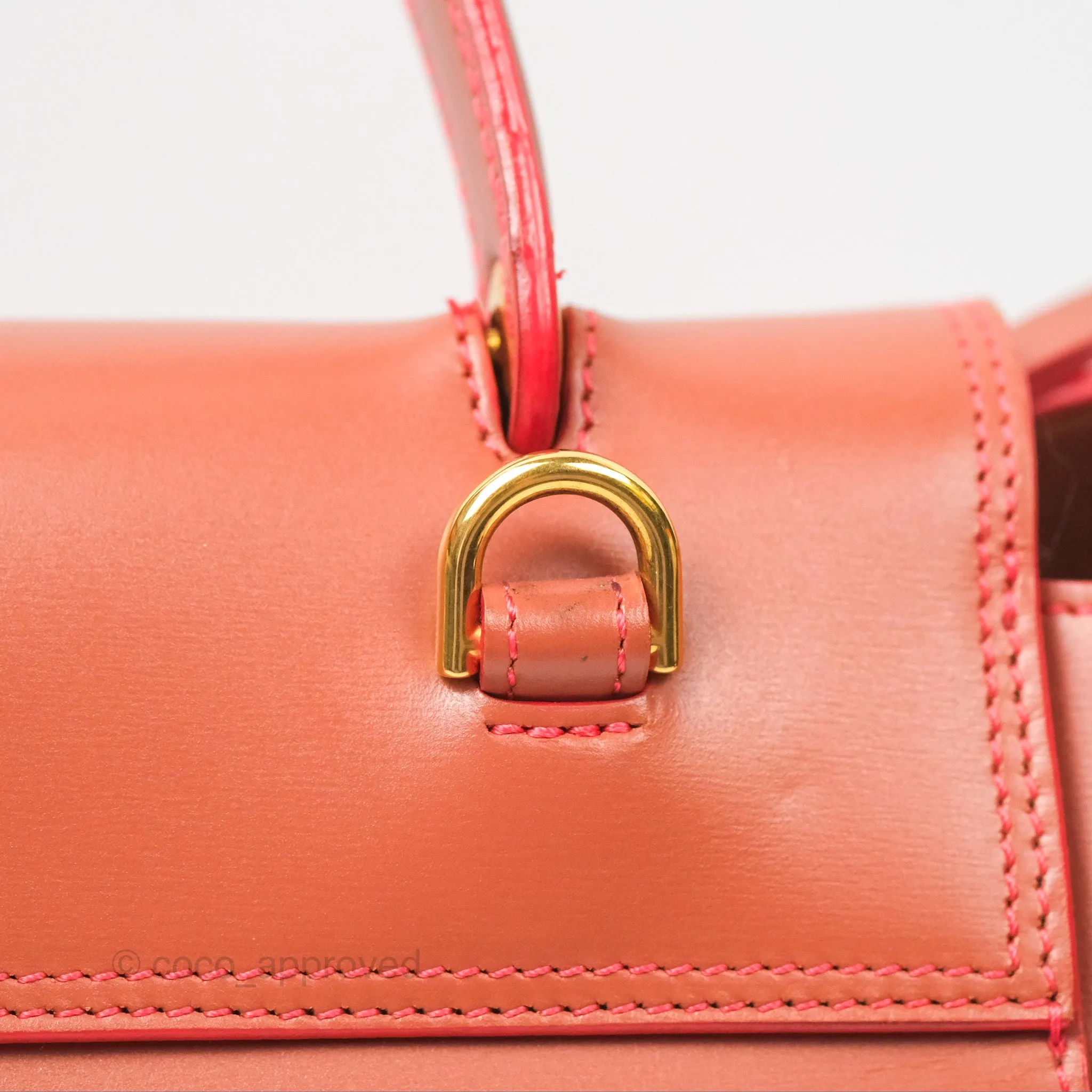 Celine Micro Belt Bag Terracotta Smooth Leather Gold Hardware