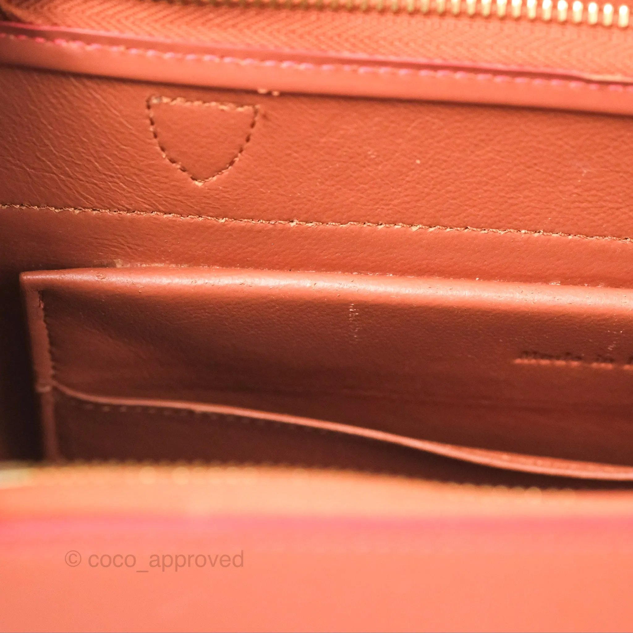 Celine Micro Belt Bag Terracotta Smooth Leather Gold Hardware