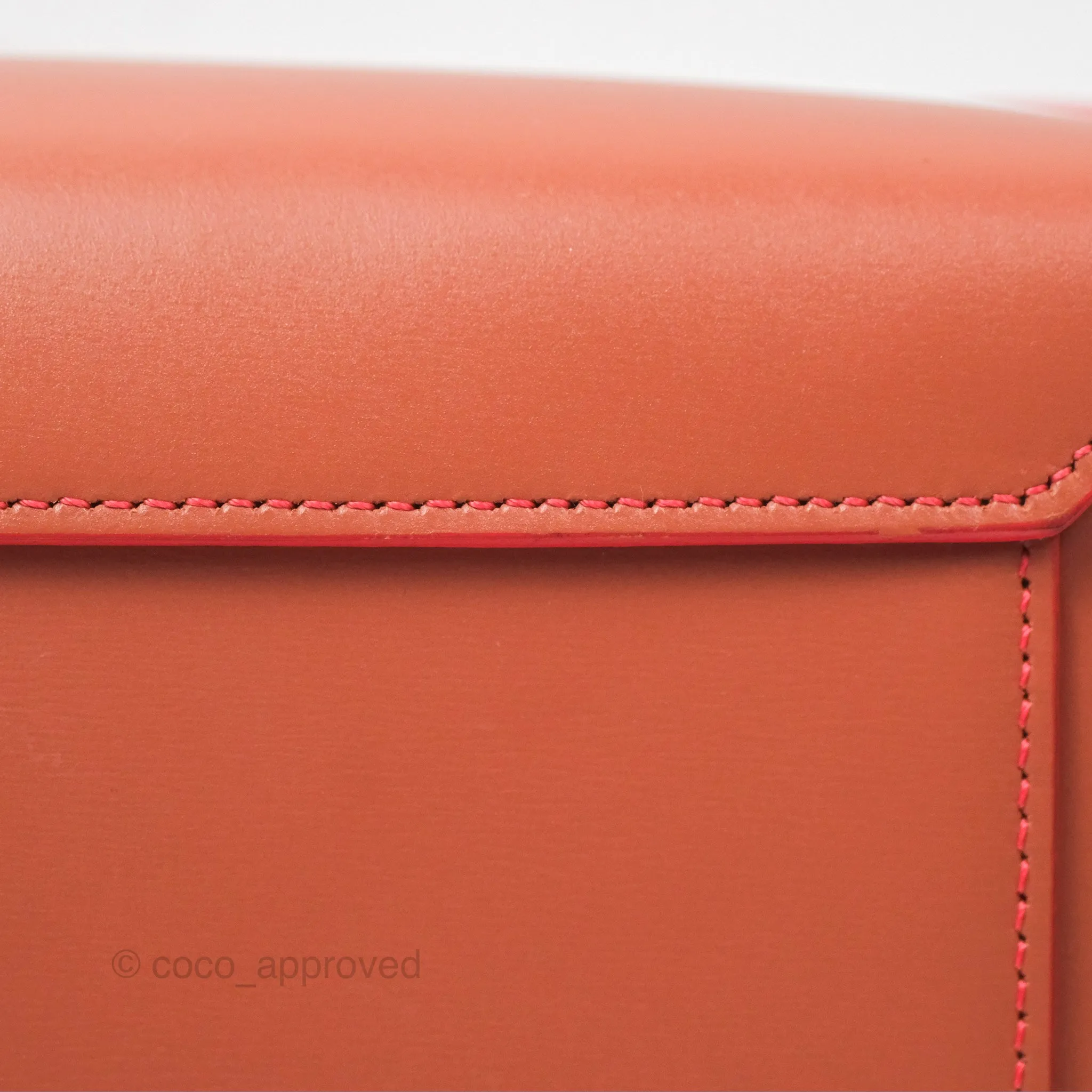 Celine Micro Belt Bag Terracotta Smooth Leather Gold Hardware