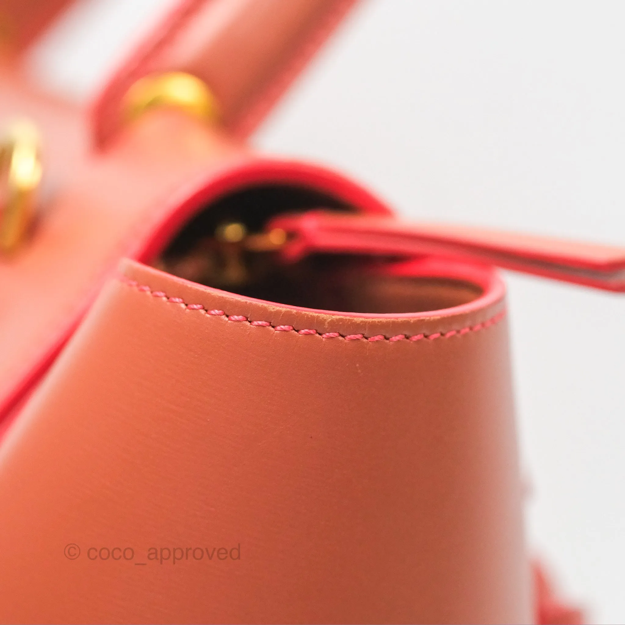 Celine Micro Belt Bag Terracotta Smooth Leather Gold Hardware