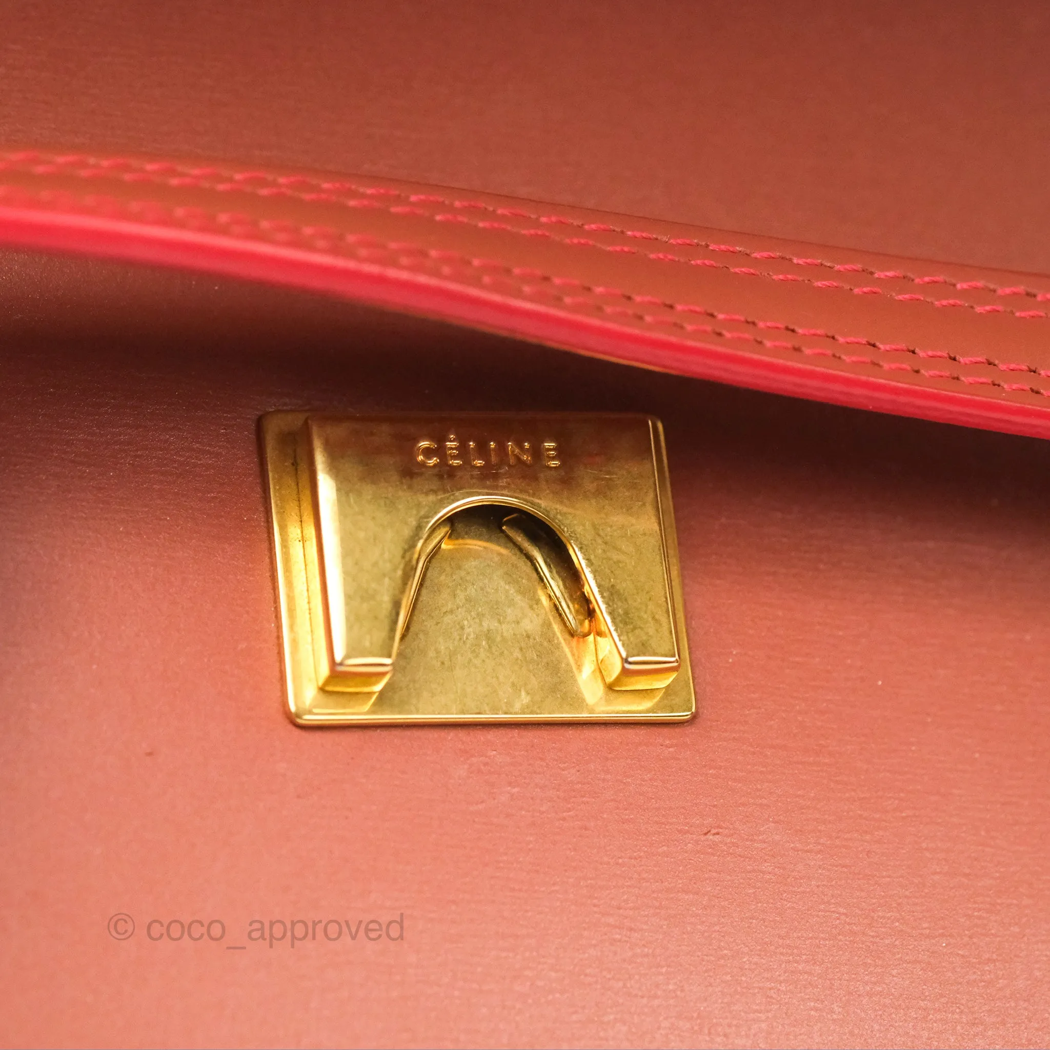 Celine Micro Belt Bag Terracotta Smooth Leather Gold Hardware