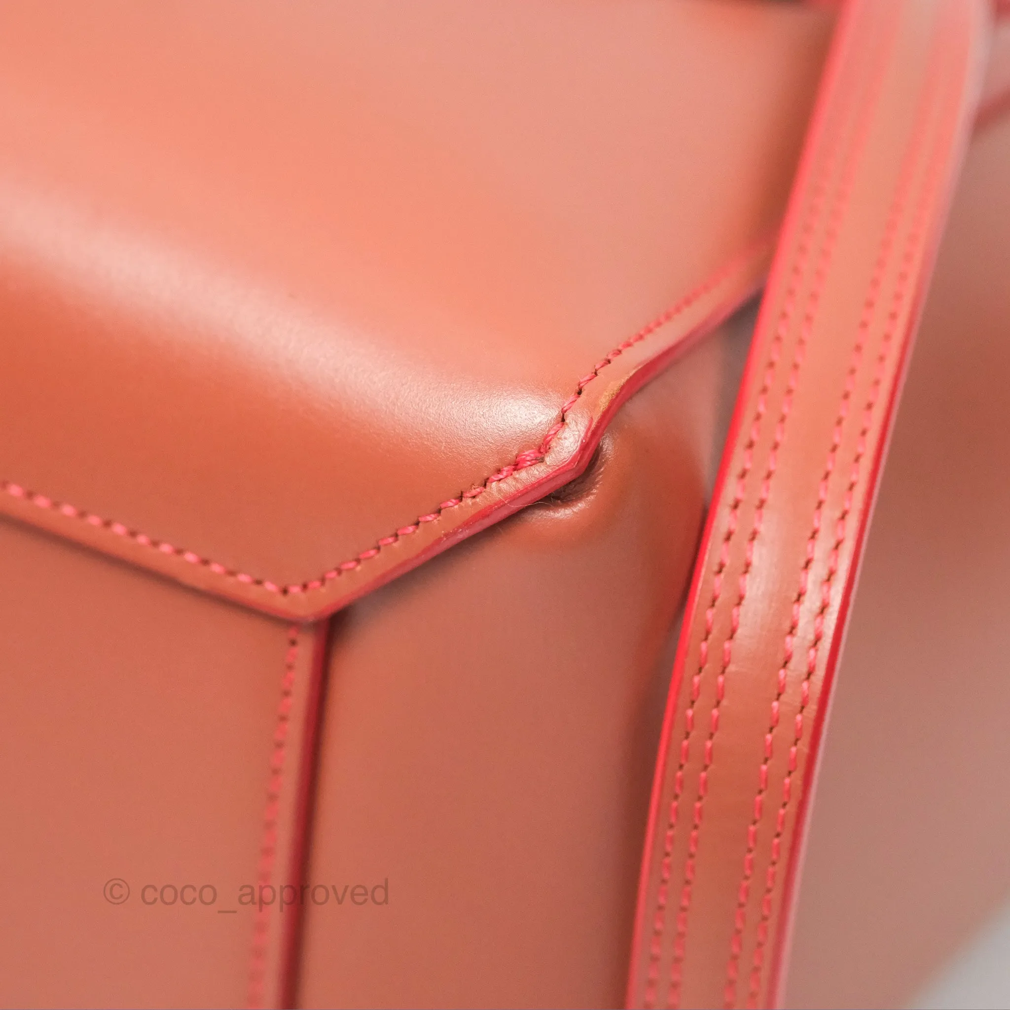 Celine Micro Belt Bag Terracotta Smooth Leather Gold Hardware