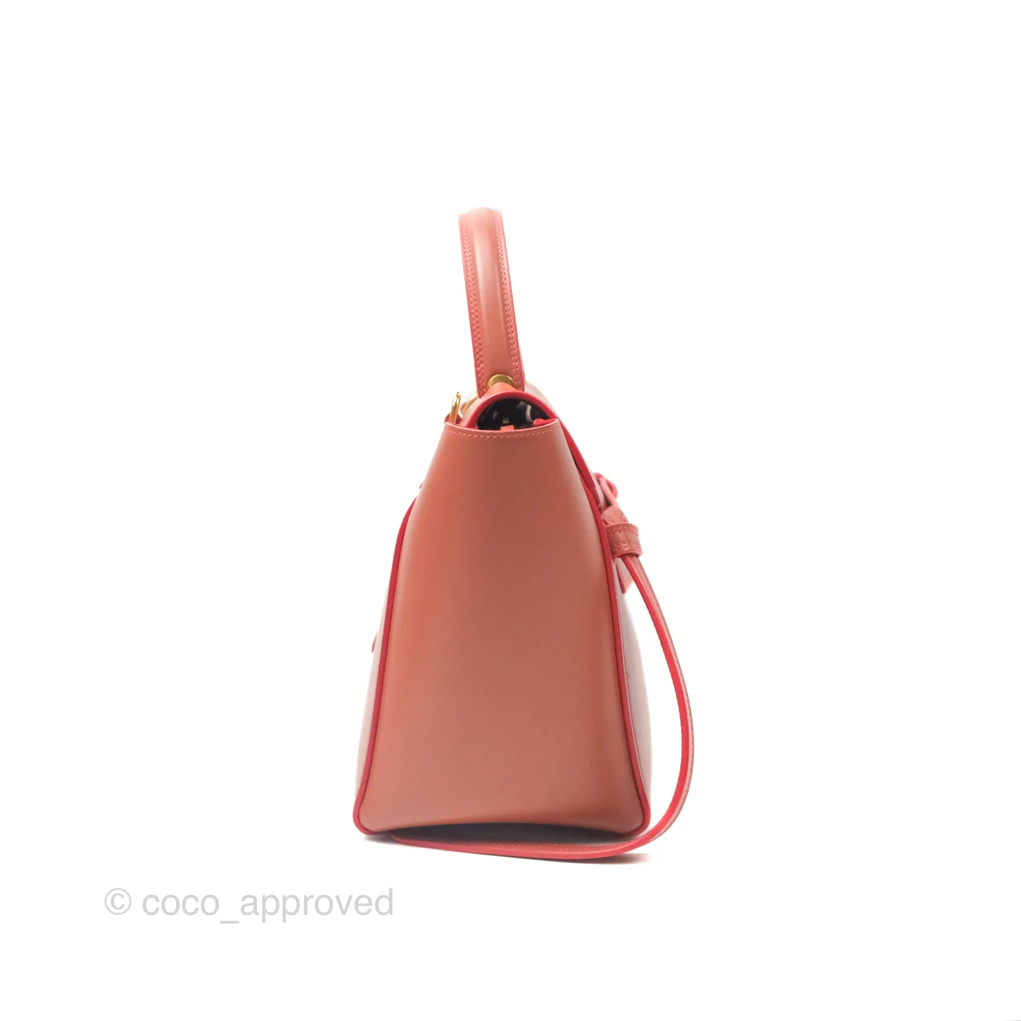 Celine Micro Belt Bag Terracotta Smooth Leather Gold Hardware