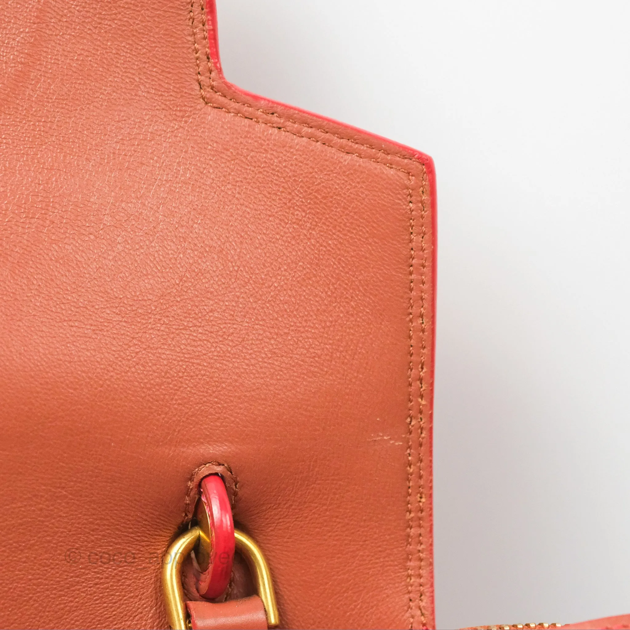 Celine Micro Belt Bag Terracotta Smooth Leather Gold Hardware