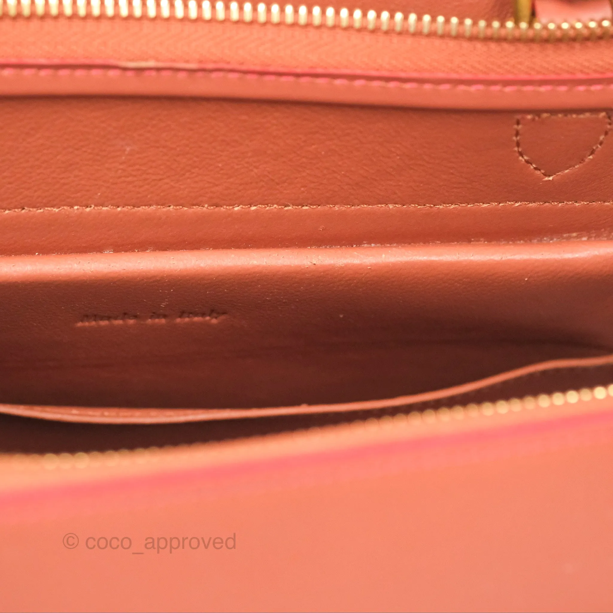 Celine Micro Belt Bag Terracotta Smooth Leather Gold Hardware