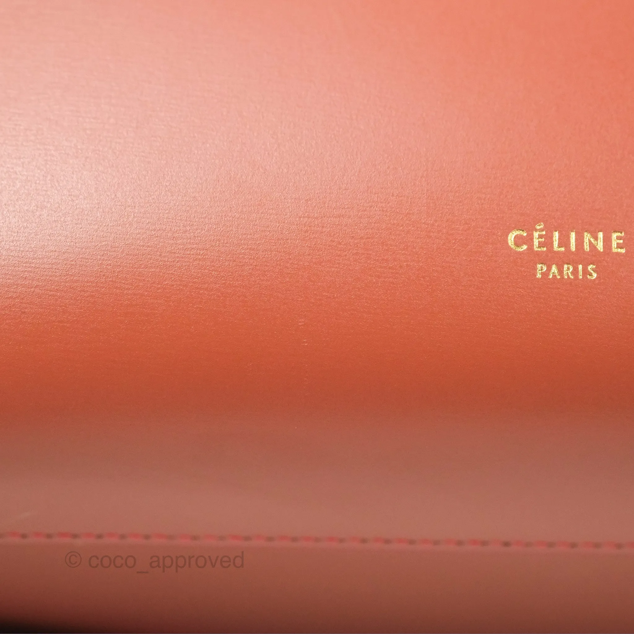 Celine Micro Belt Bag Terracotta Smooth Leather Gold Hardware