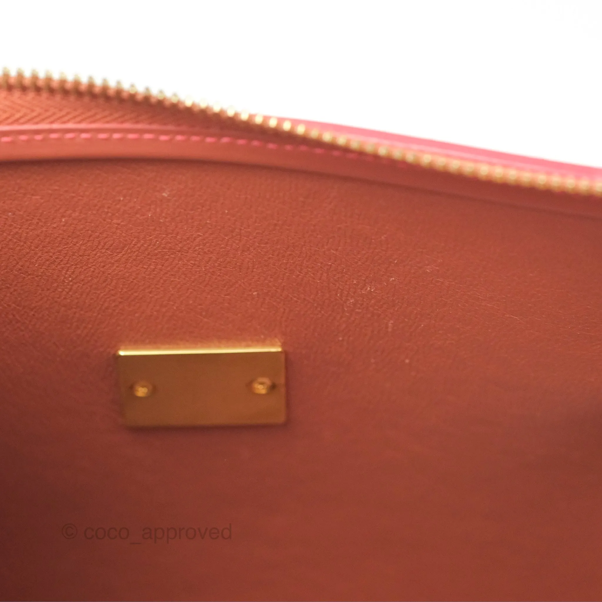 Celine Micro Belt Bag Terracotta Smooth Leather Gold Hardware