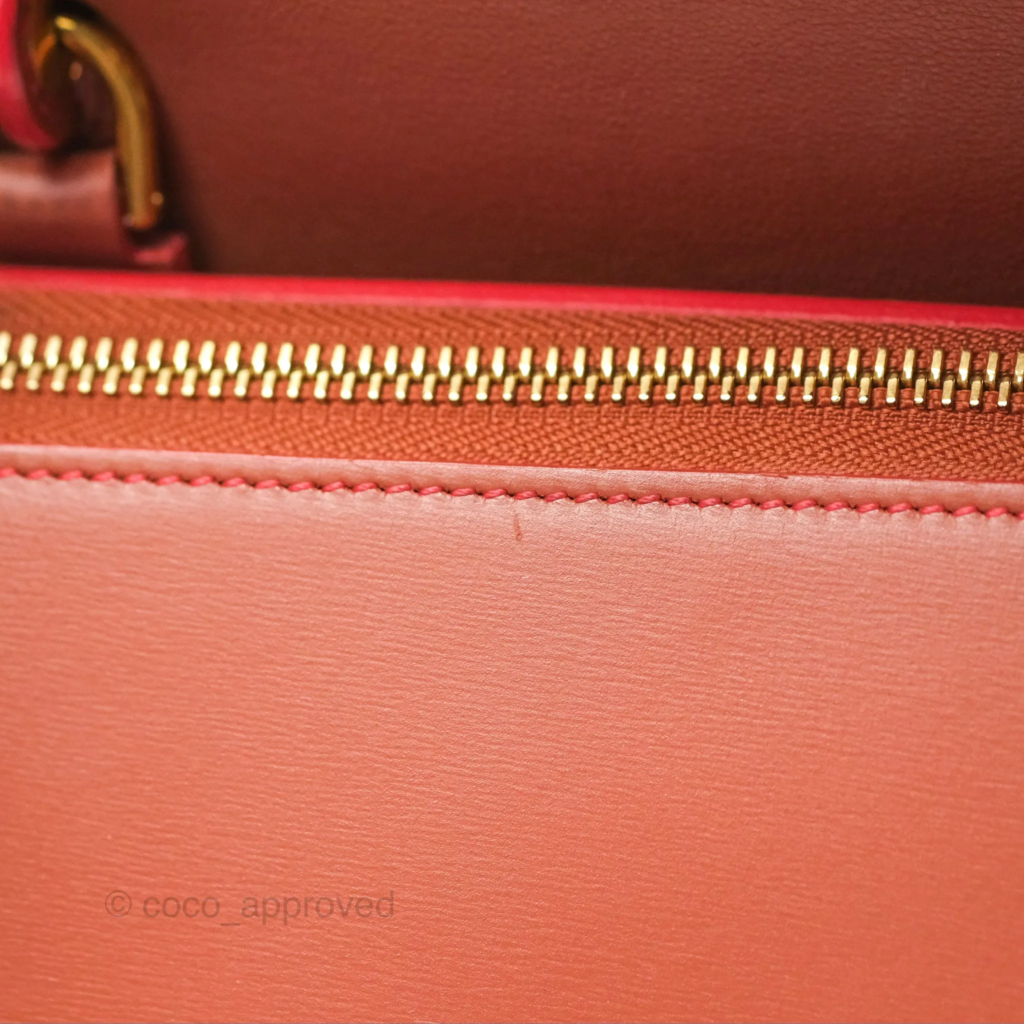 Celine Micro Belt Bag Terracotta Smooth Leather Gold Hardware