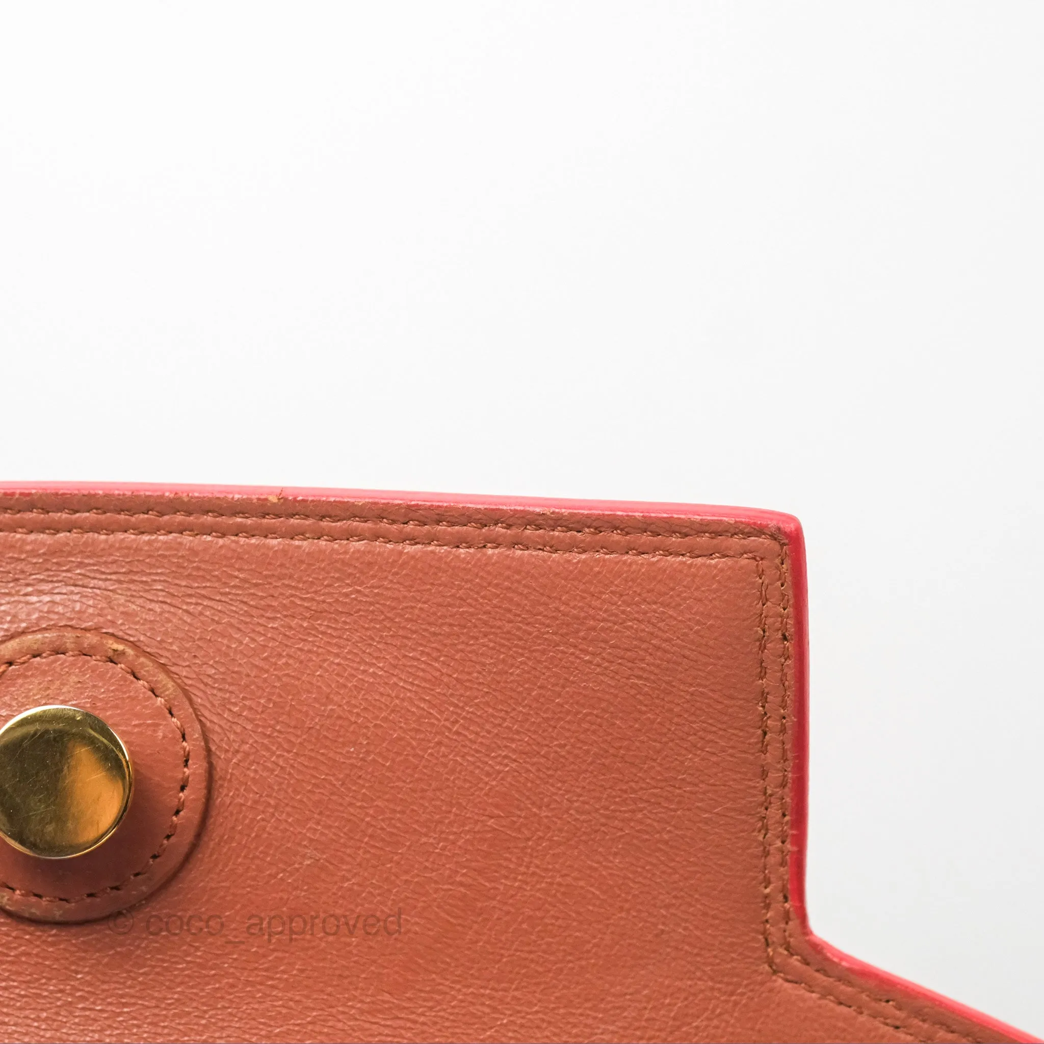 Celine Micro Belt Bag Terracotta Smooth Leather Gold Hardware