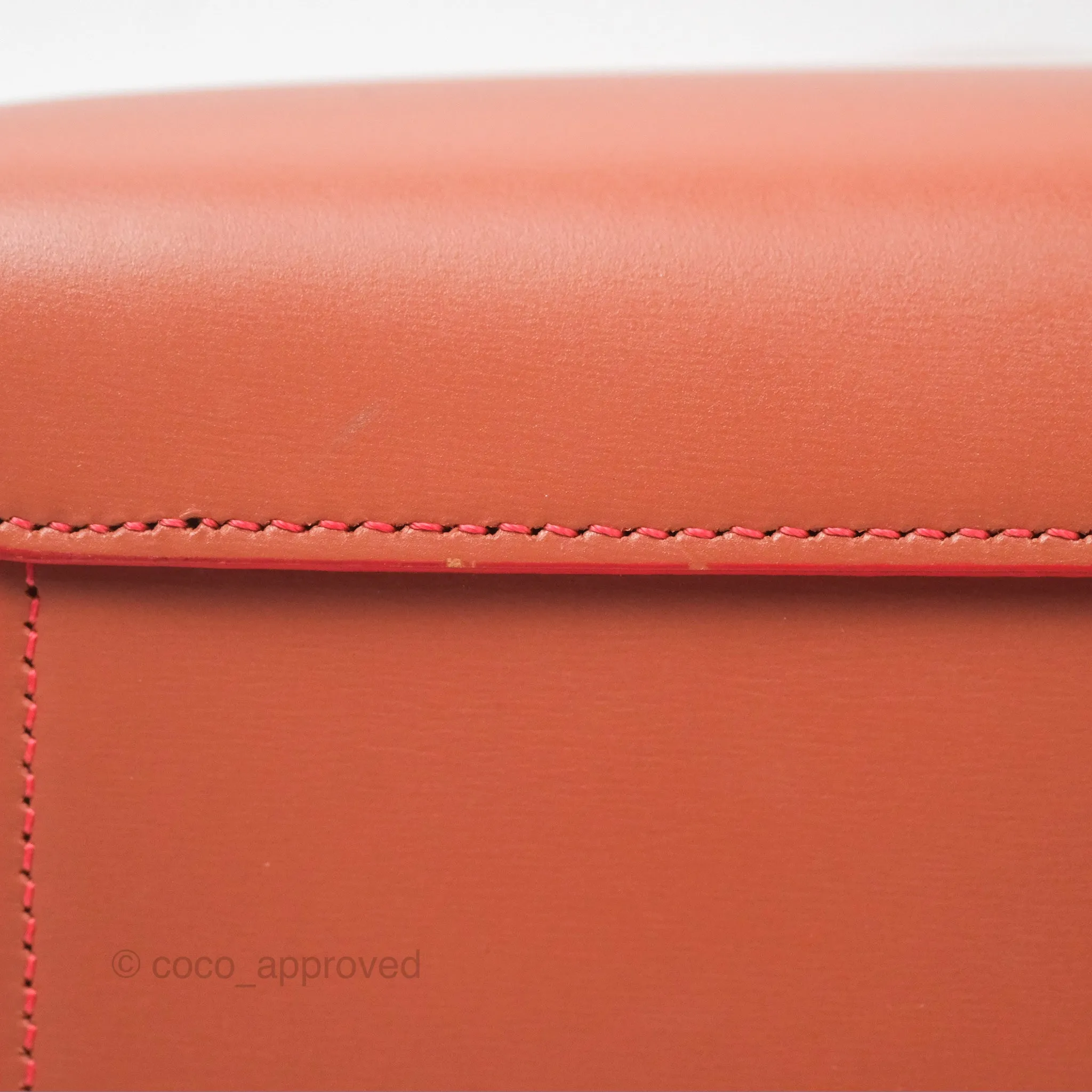 Celine Micro Belt Bag Terracotta Smooth Leather Gold Hardware