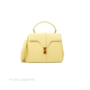 Celine Mini 16 Soft Yellow Satinated Calfskin