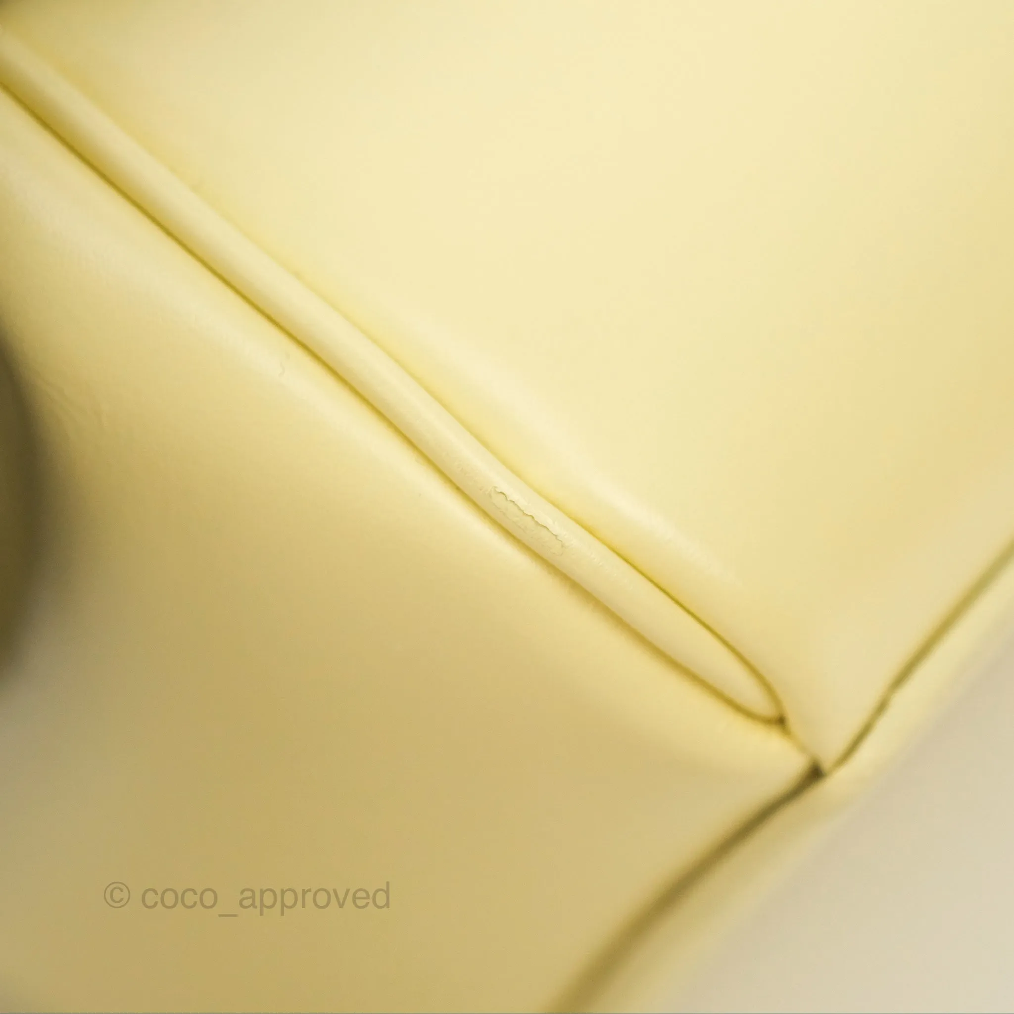 Celine Mini 16 Soft Yellow Satinated Calfskin