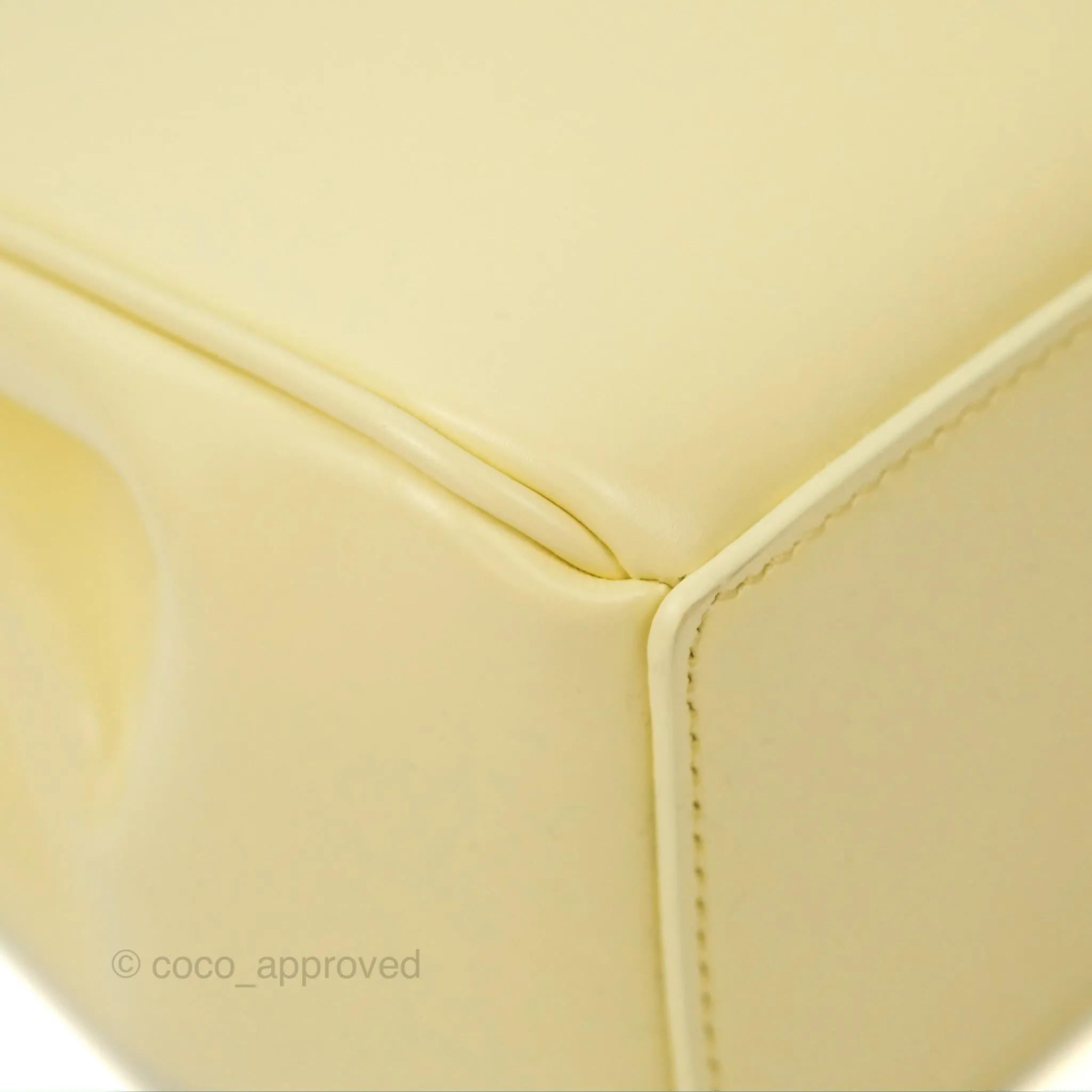 Celine Mini 16 Soft Yellow Satinated Calfskin
