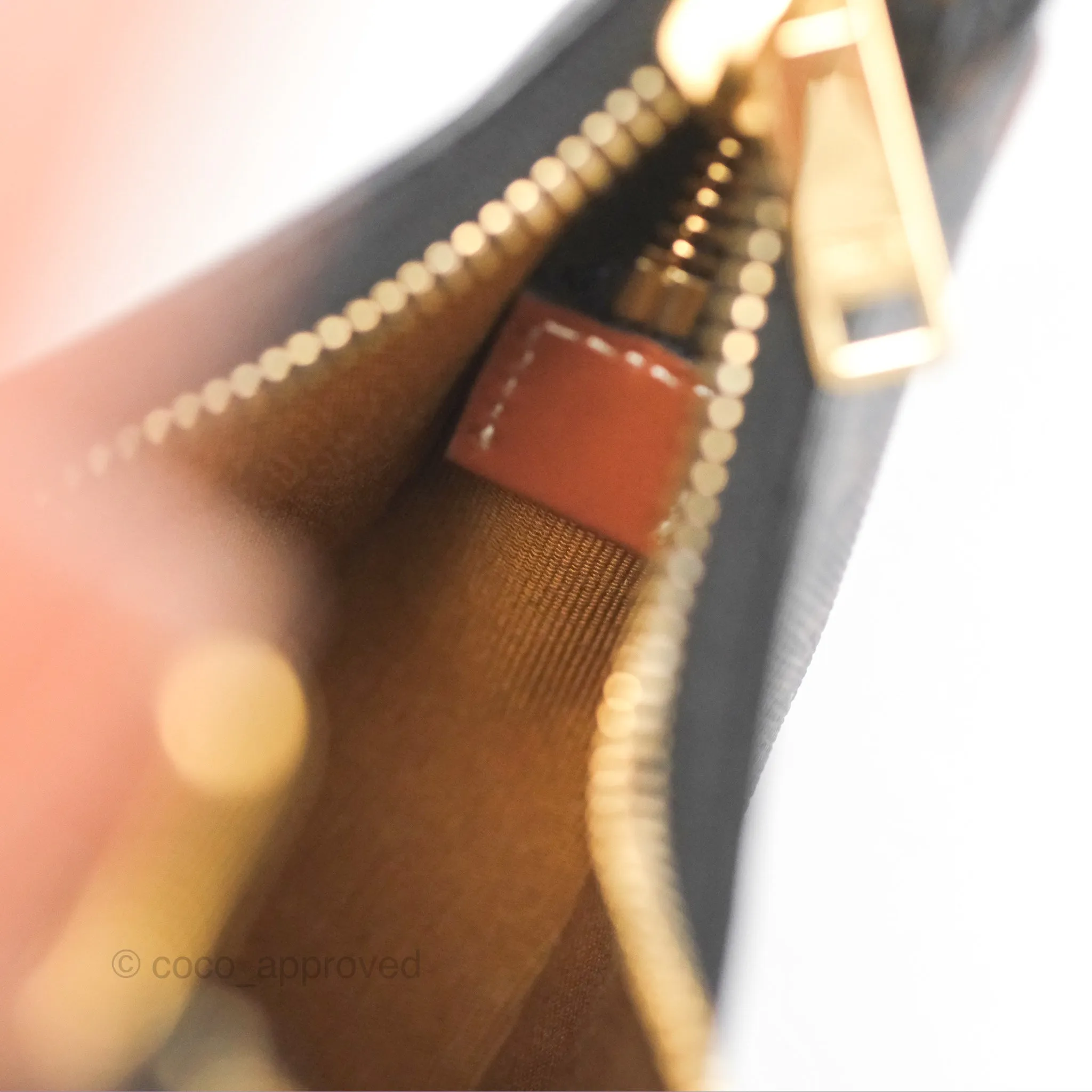 Celine Mini Ava Bag In Triomphe Canvas Calfskin Tan