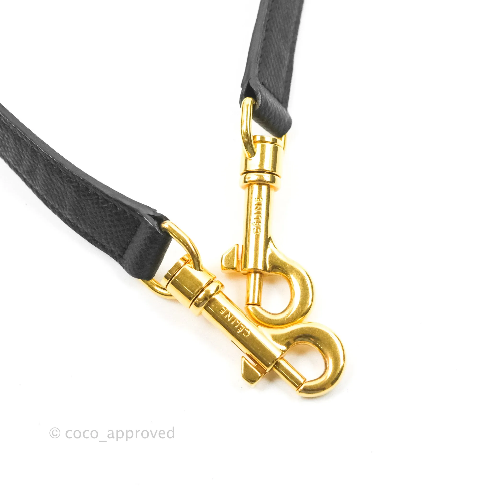 Celine Mini Belt Bag Black Grained Calfskin Gold Hardware