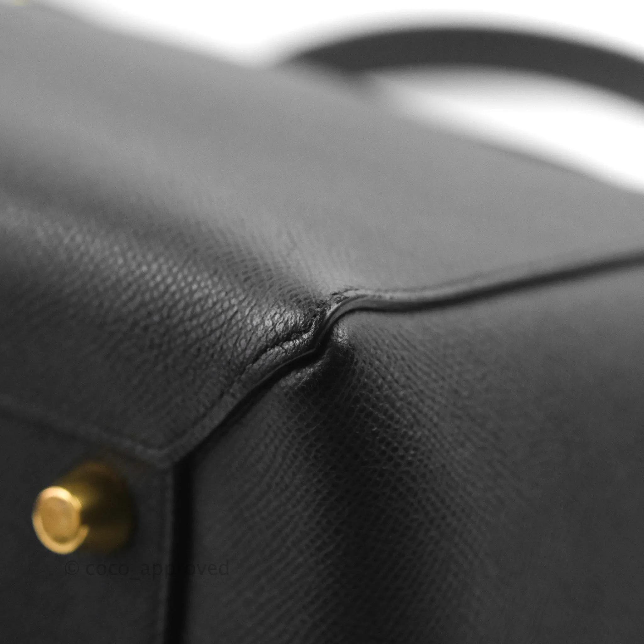 Celine Mini Belt Bag Black Grained Calfskin Gold Hardware