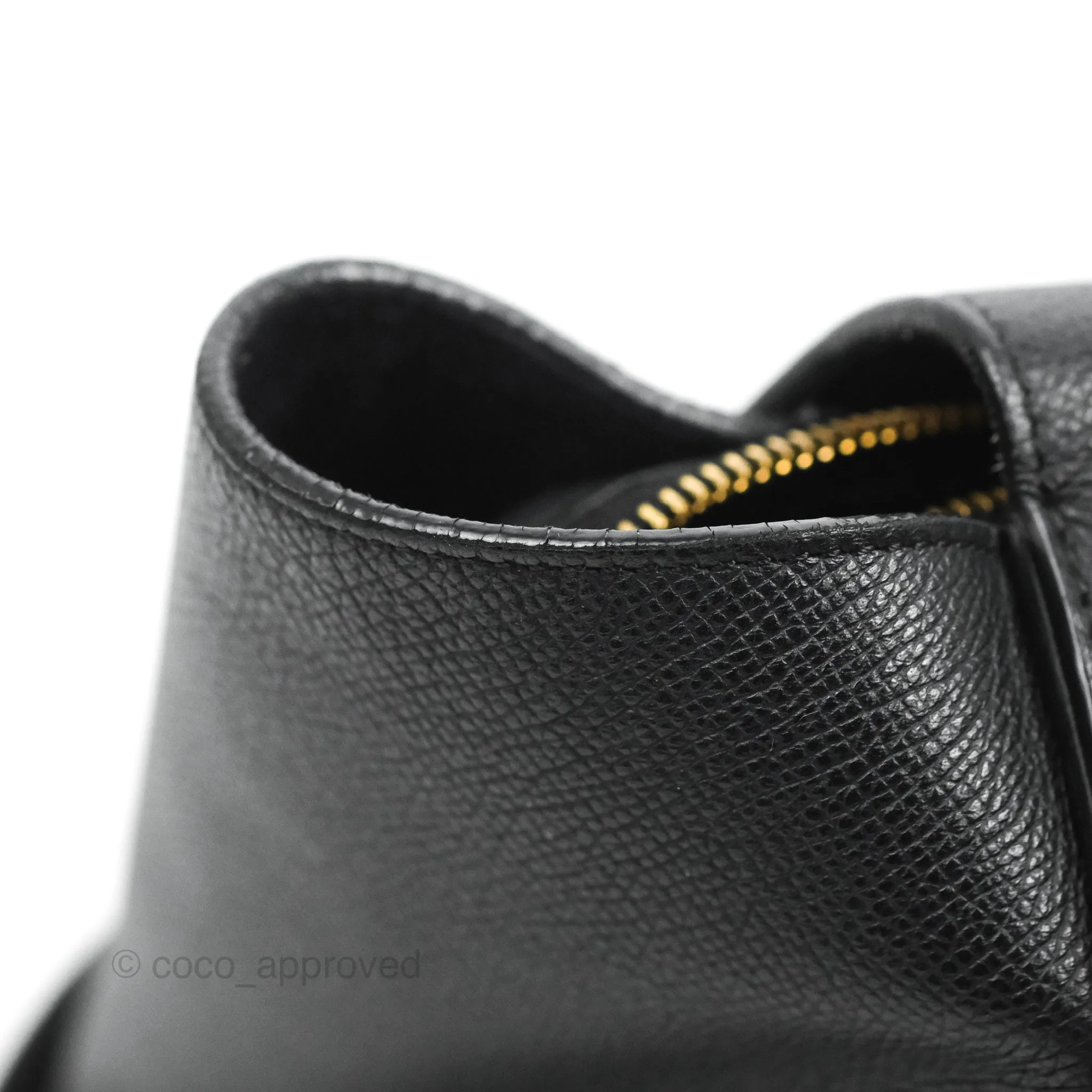 Celine Mini Belt Bag Black Grained Calfskin Gold Hardware