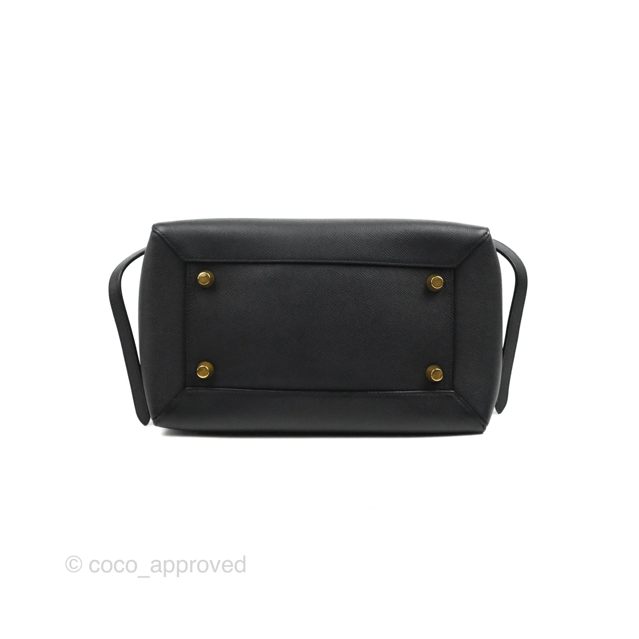 Celine Mini Belt Bag Black Grained Calfskin Gold Hardware
