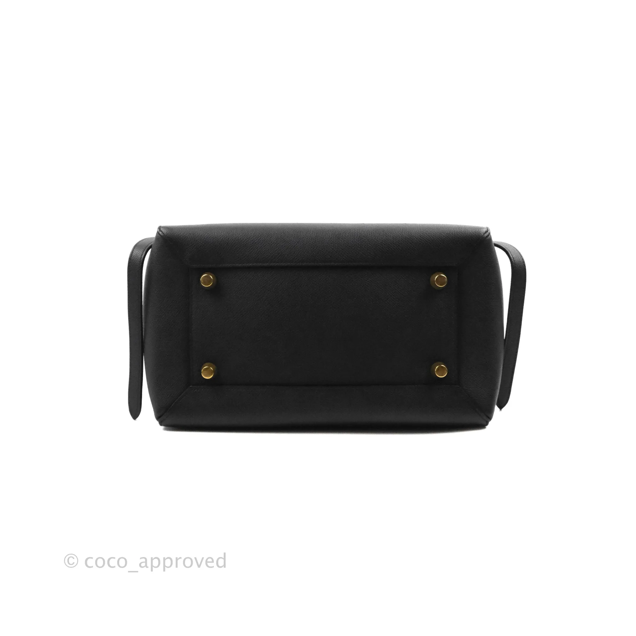 Celine Mini Belt Bag Black Grained Calfskin Gold Hardware