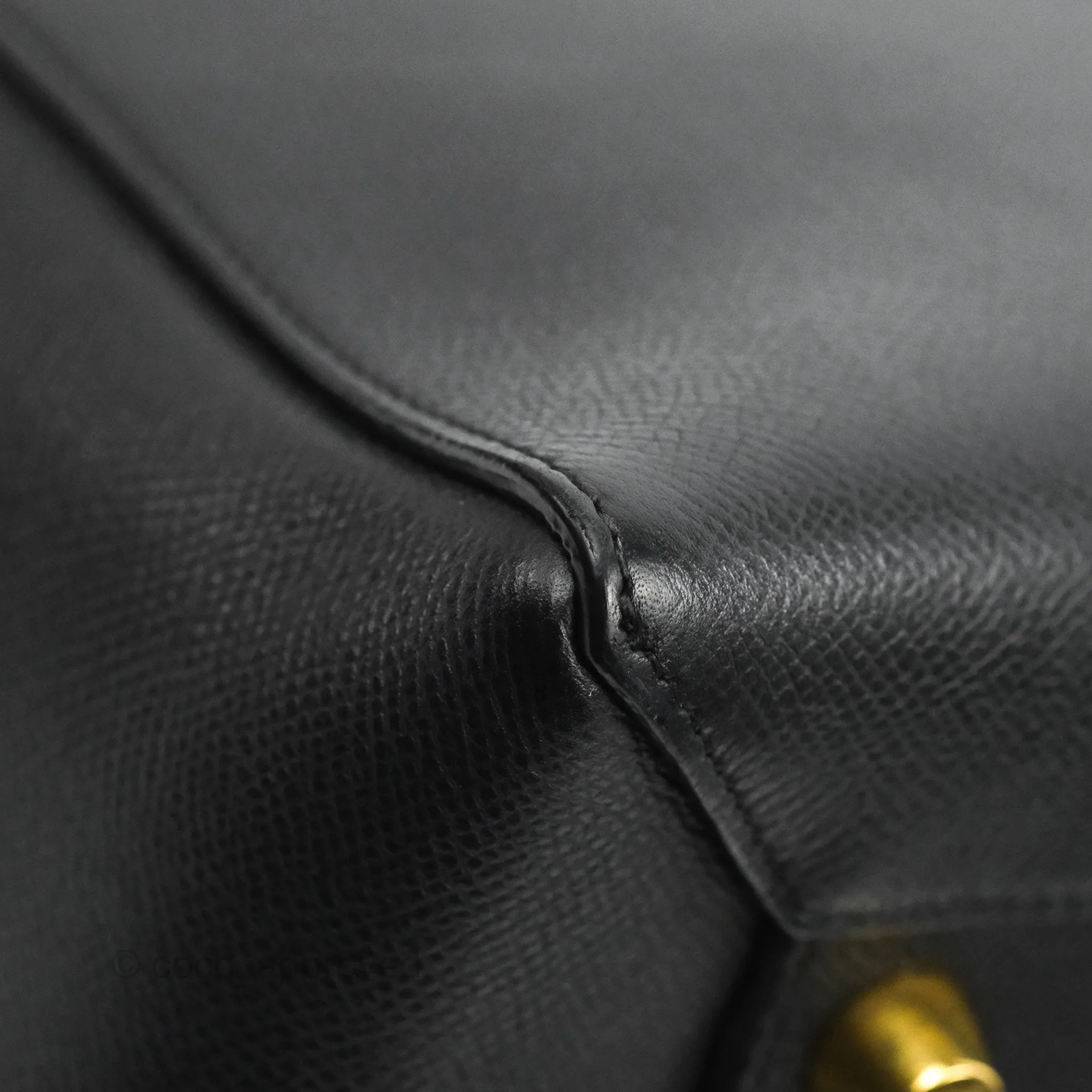 Celine Mini Belt Bag Black Grained Calfskin Gold Hardware