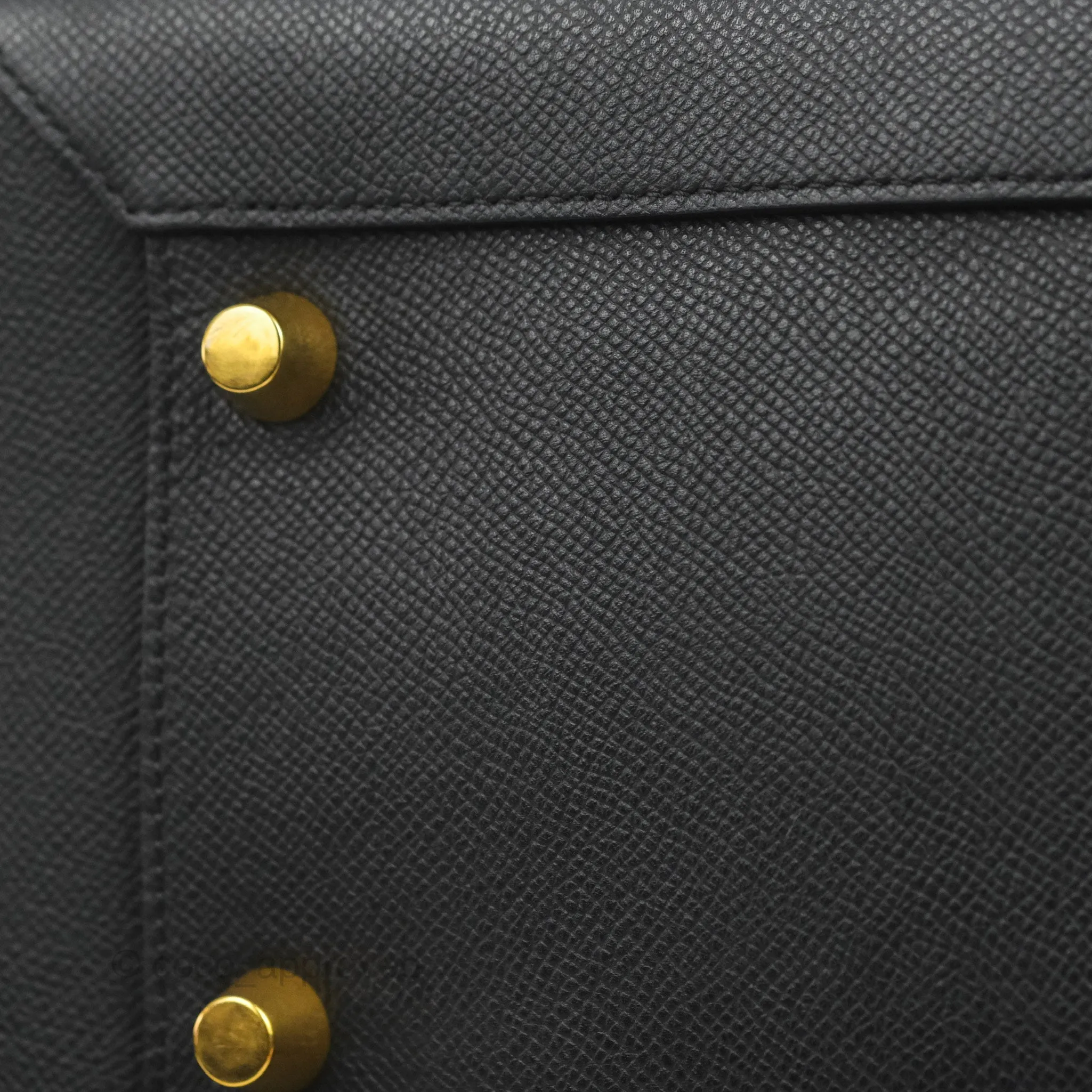 Celine Mini Belt Bag Black Grained Calfskin Gold Hardware