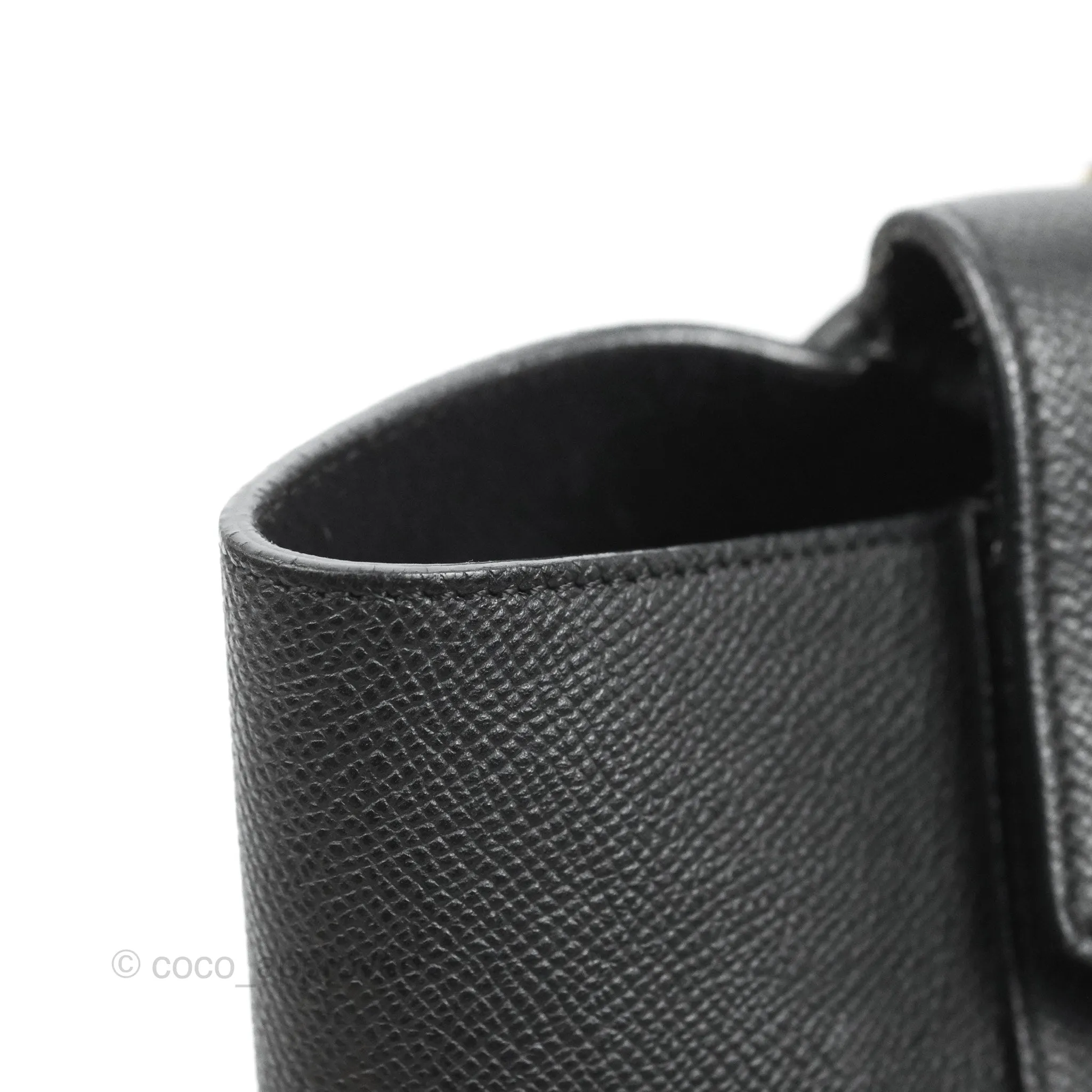 Celine Mini Belt Bag Black Grained Calfskin Gold Hardware