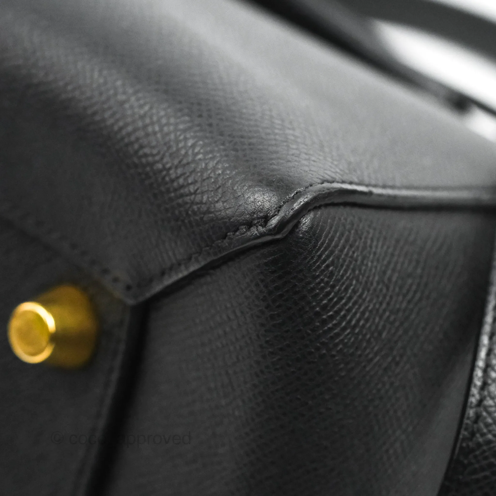 Celine Mini Belt Bag Black Grained Calfskin Gold Hardware