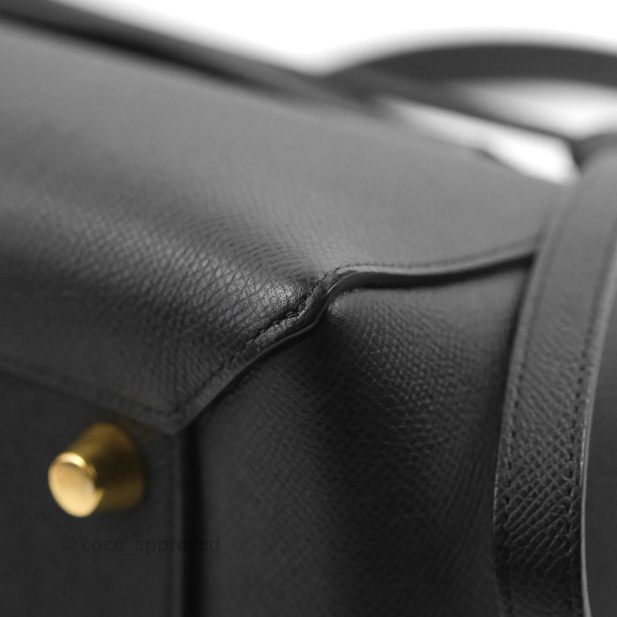 Celine Mini Belt Bag Black Grained Calfskin Gold Hardware