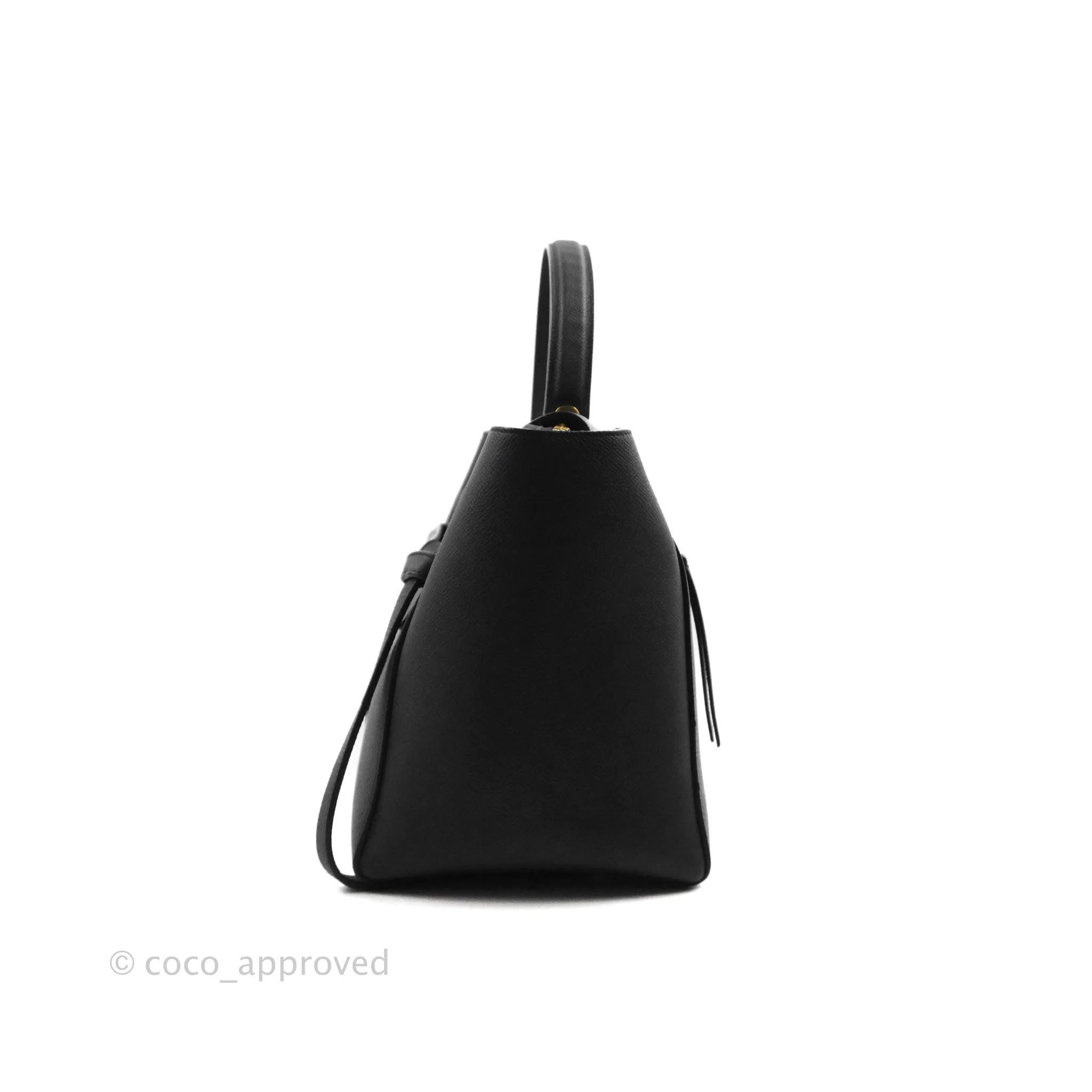 Celine Mini Belt Bag Black Grained Calfskin Gold Hardware