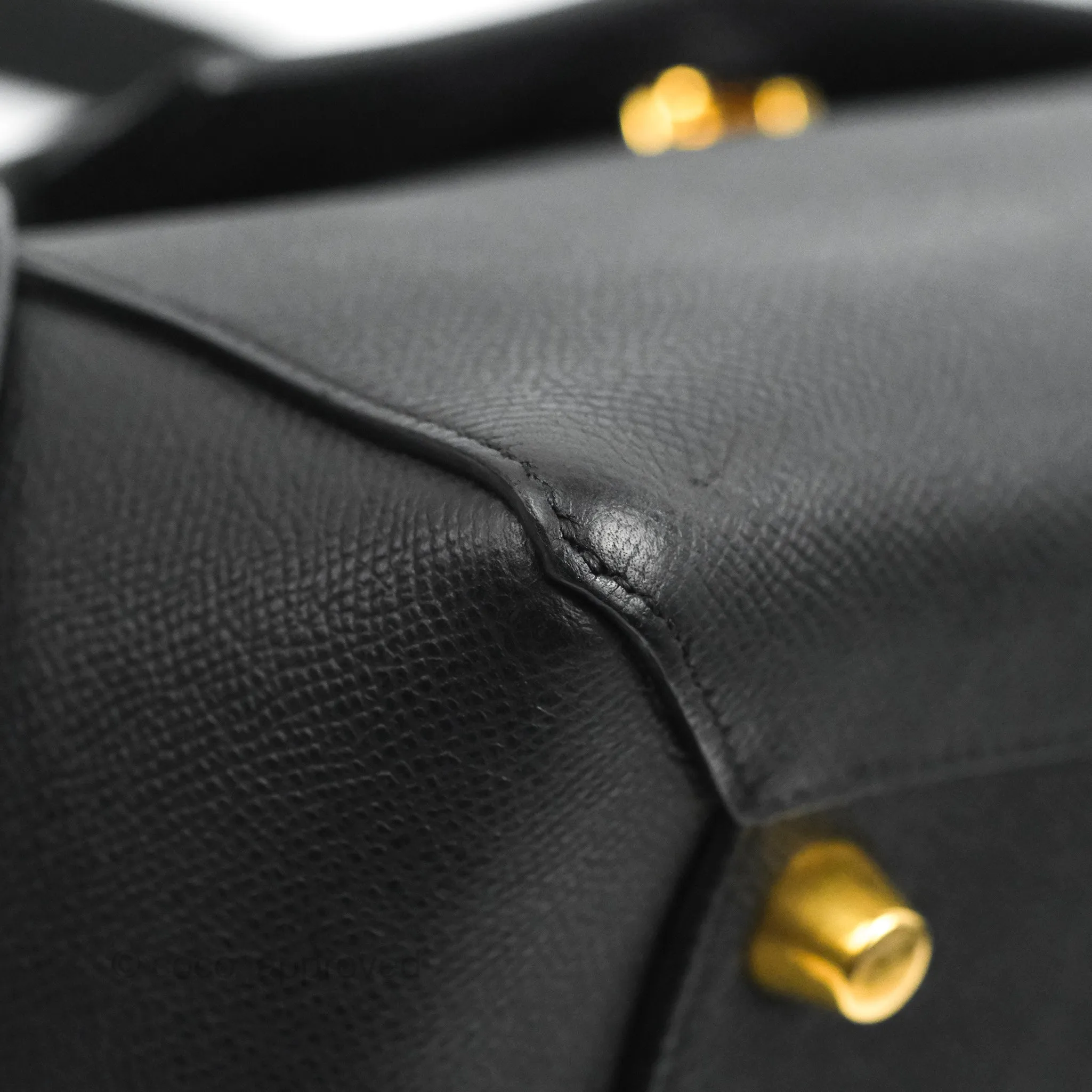 Celine Mini Belt Bag Black Grained Calfskin Gold Hardware