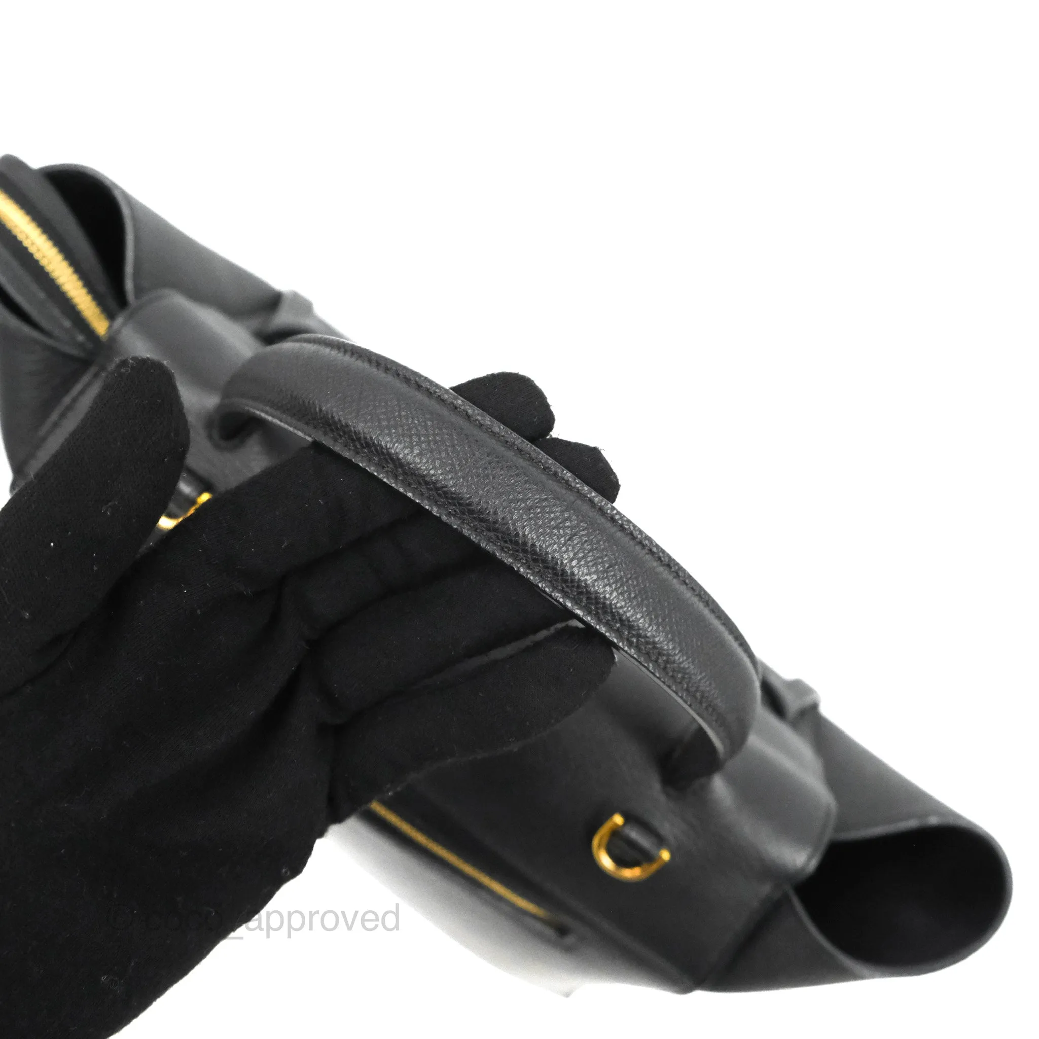 Celine Mini Belt Bag Black Grained Calfskin Gold Hardware