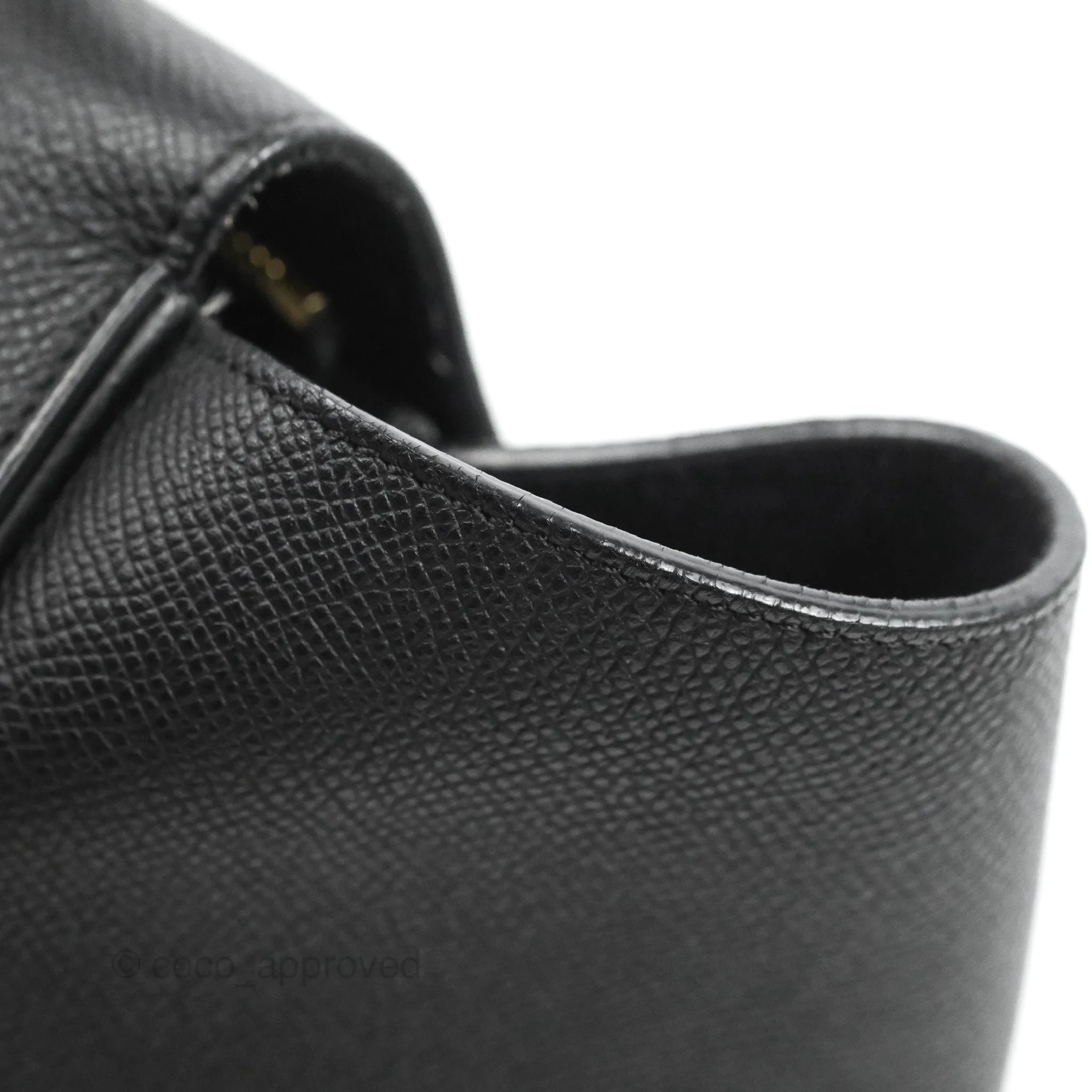 Celine Mini Belt Bag Black Grained Calfskin Gold Hardware