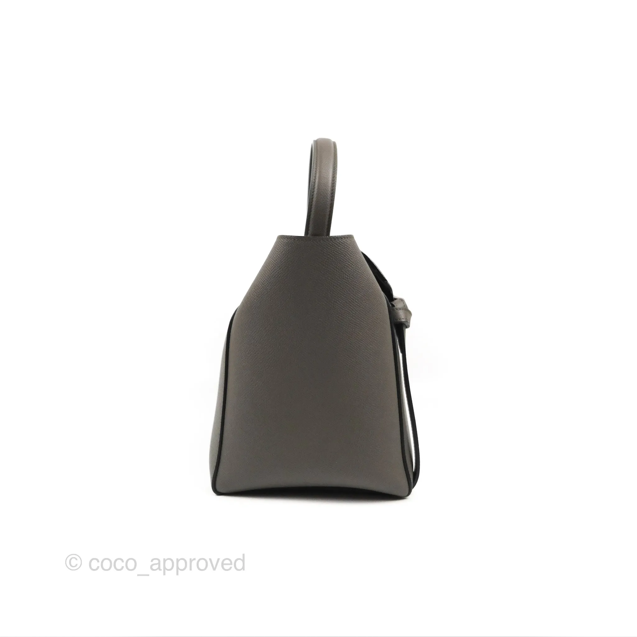Celine Mini Belt Bag Dark Grey Grained Calfskin