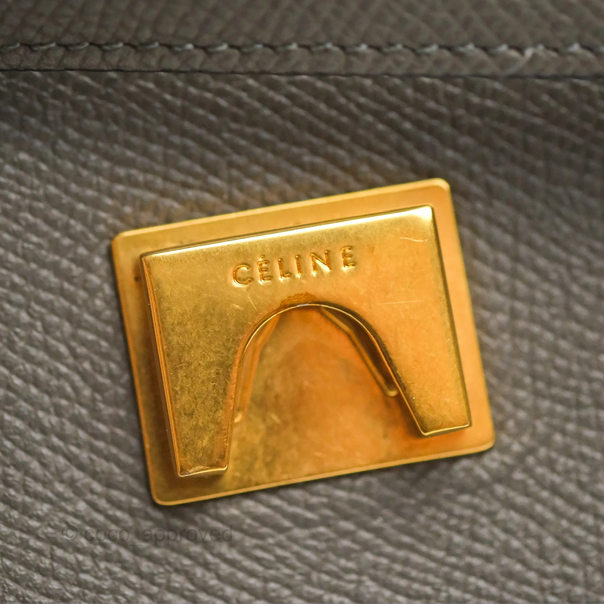 Celine Mini Belt Bag Dark Grey Grained Calfskin