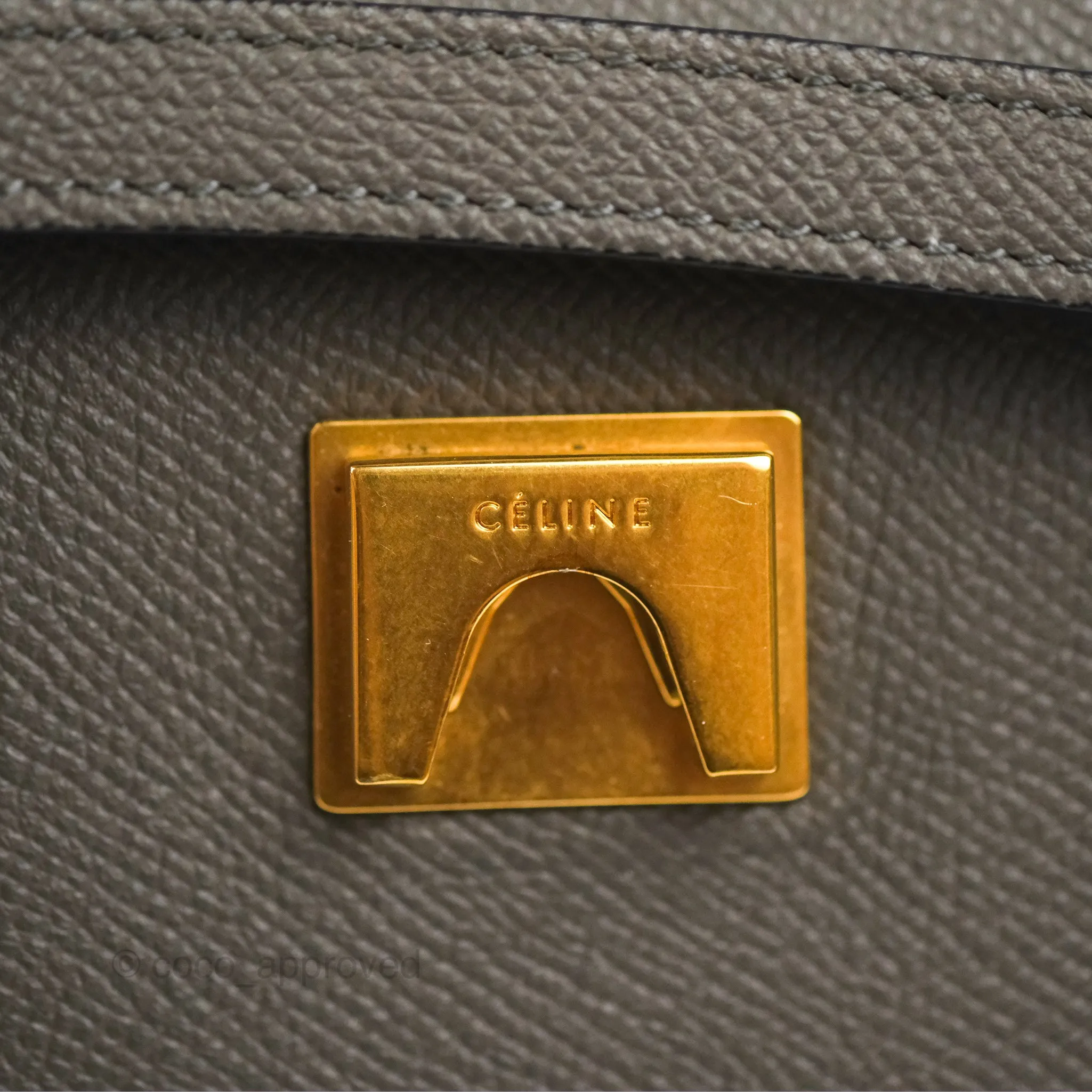 Celine Mini Belt Bag Dark Grey Grained Calfskin